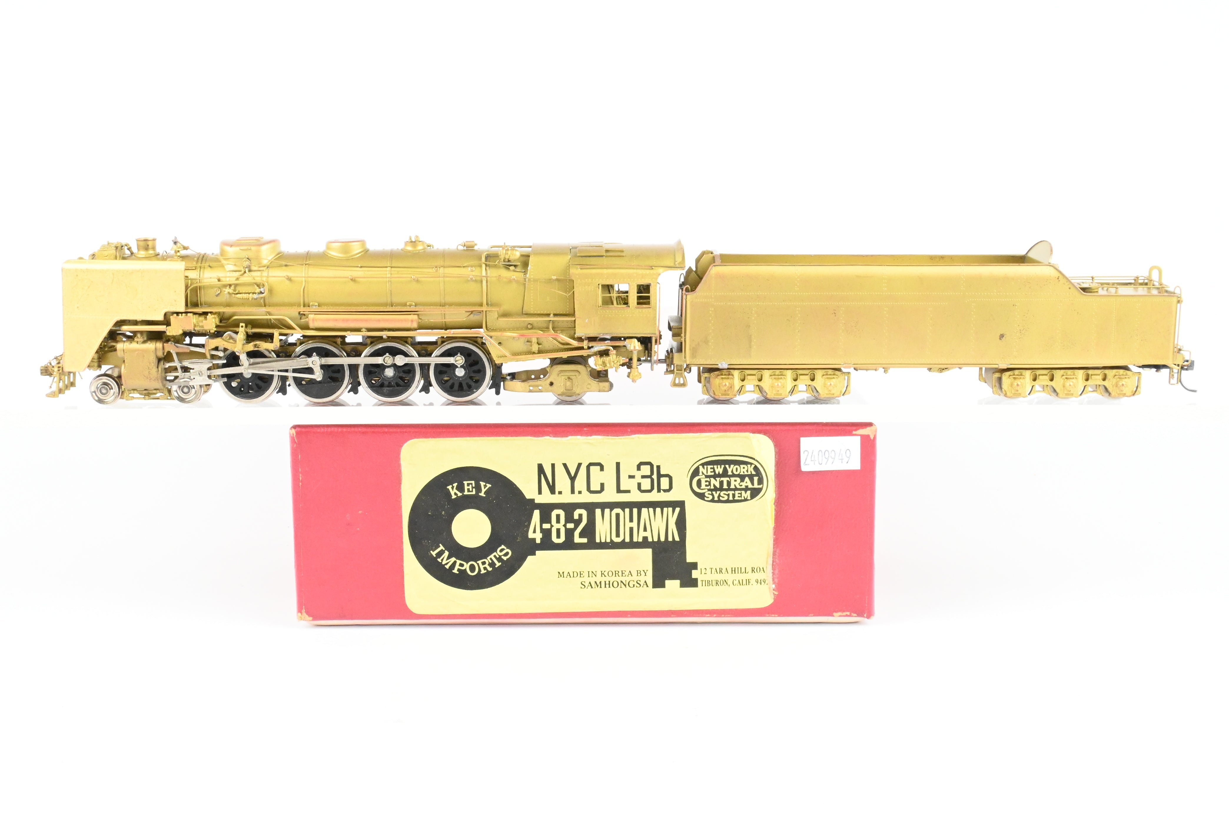 HO Scale Brass Key Imports NYC - New York Central L - 3b 4 - 8 - 2 Mohawk Model Train from 1980 Run