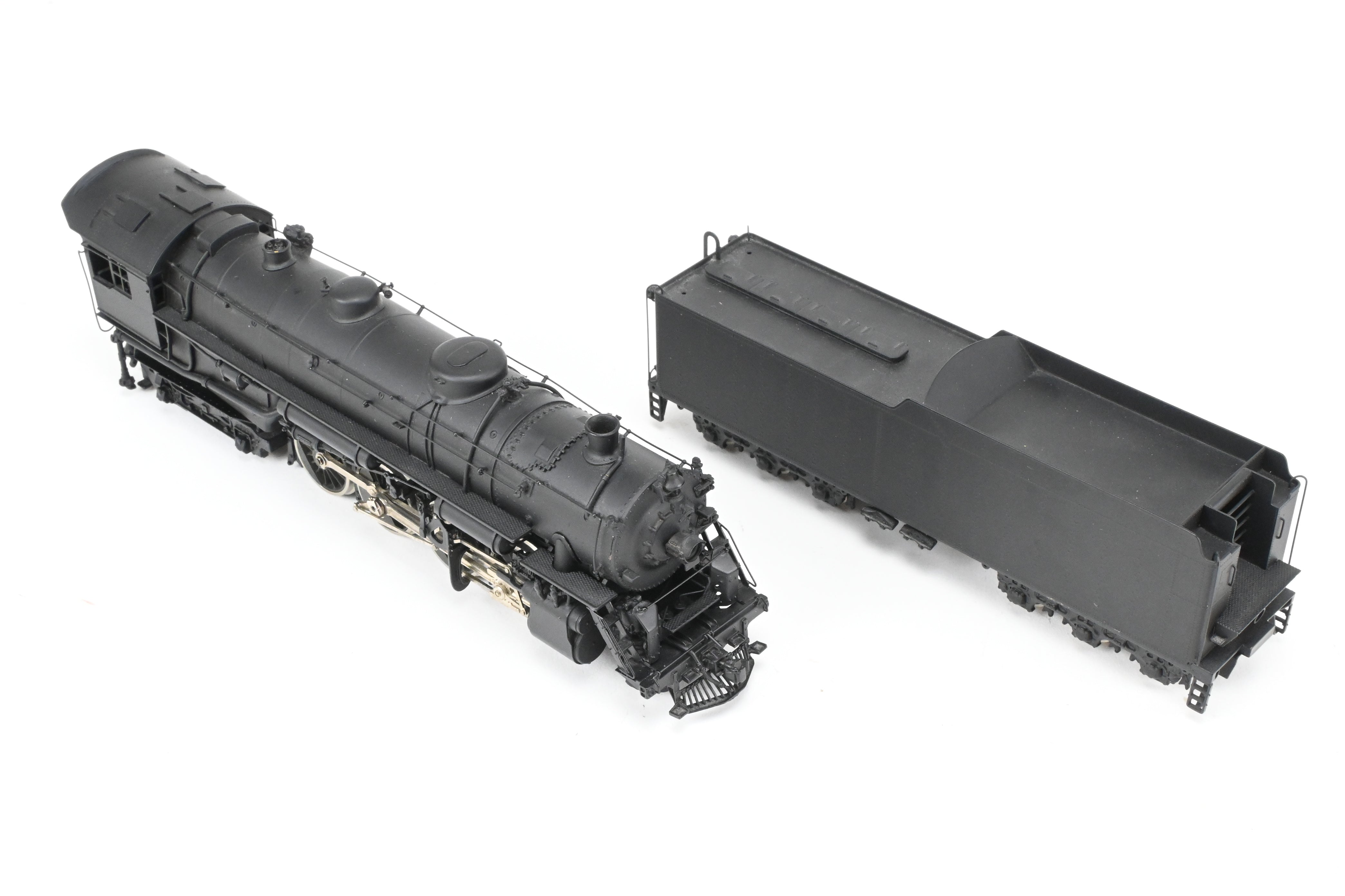 HO Scale Brass Oriental Limited Erie Railroad S-3 2-8-4 Steam Locomotive with Spoked Drivers and FP Configuration