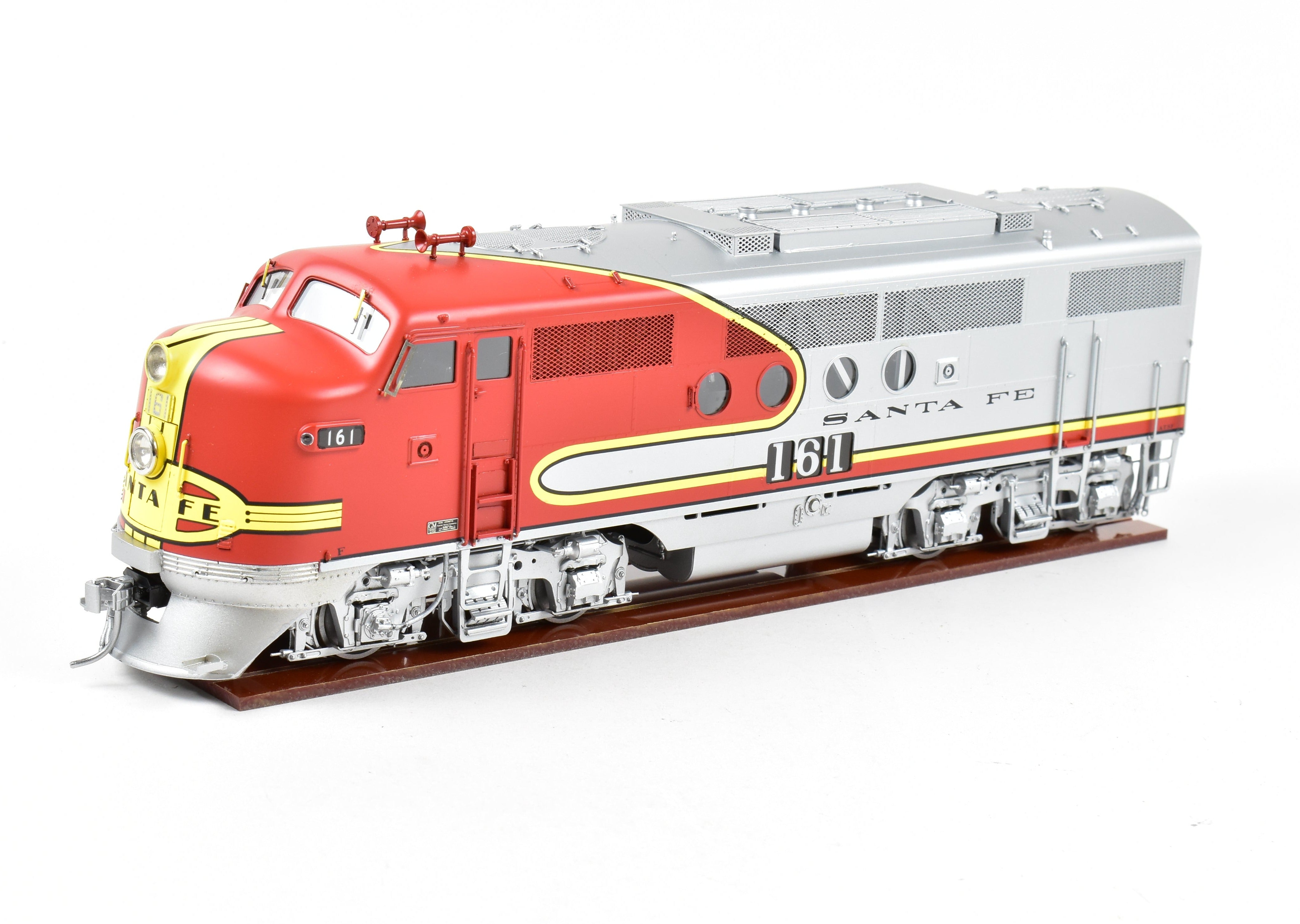 O Scale Imported Brass Key Model Imports AT&SF - Santa Fe EMD FT A-B Set with Factory-Painted Warbonnet for Model Trains