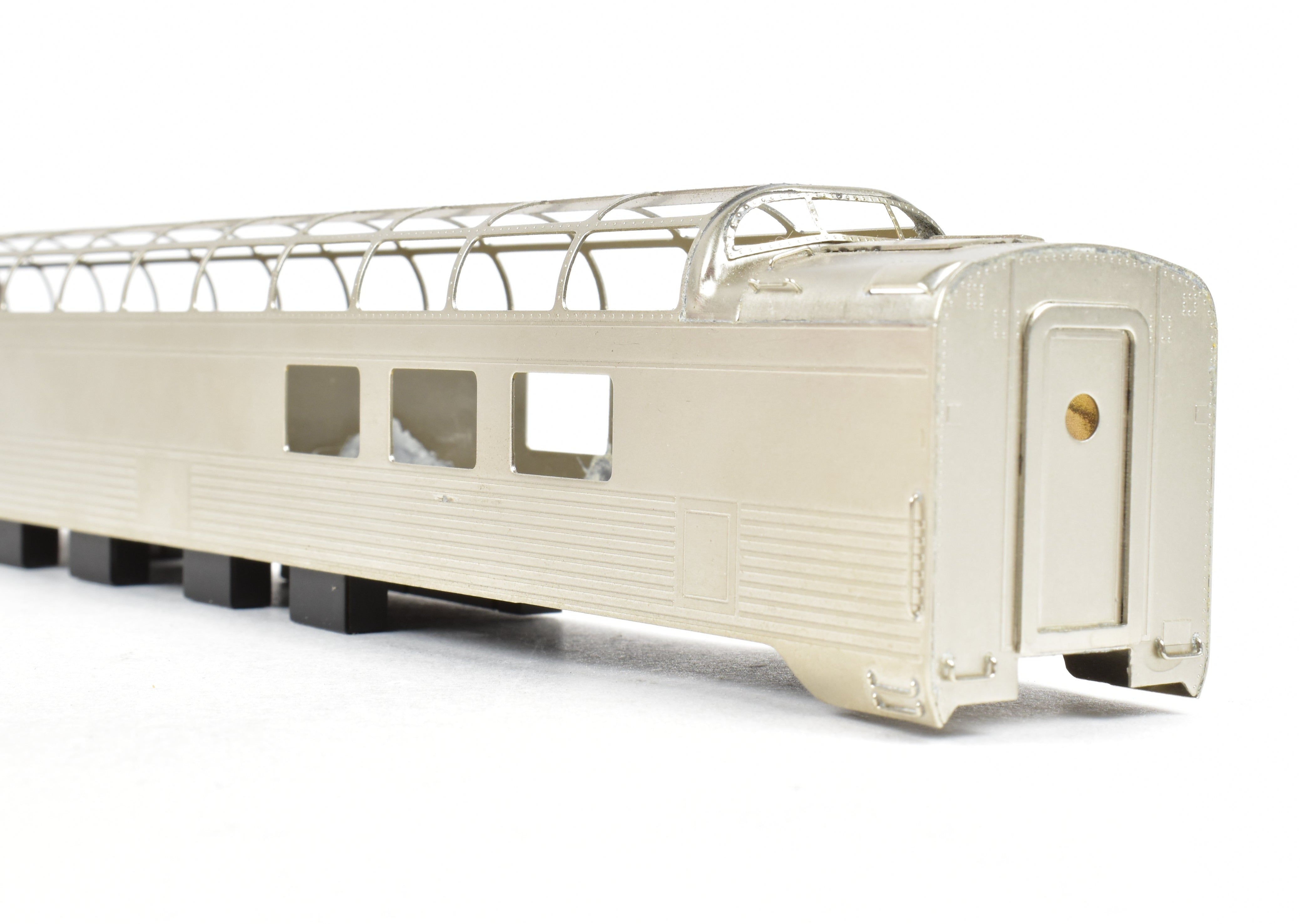 HO Scale Brass Model of Southern Pacific 3/4 Length Dome Corrugated Train Car by S. Soho & Co. without Trucks