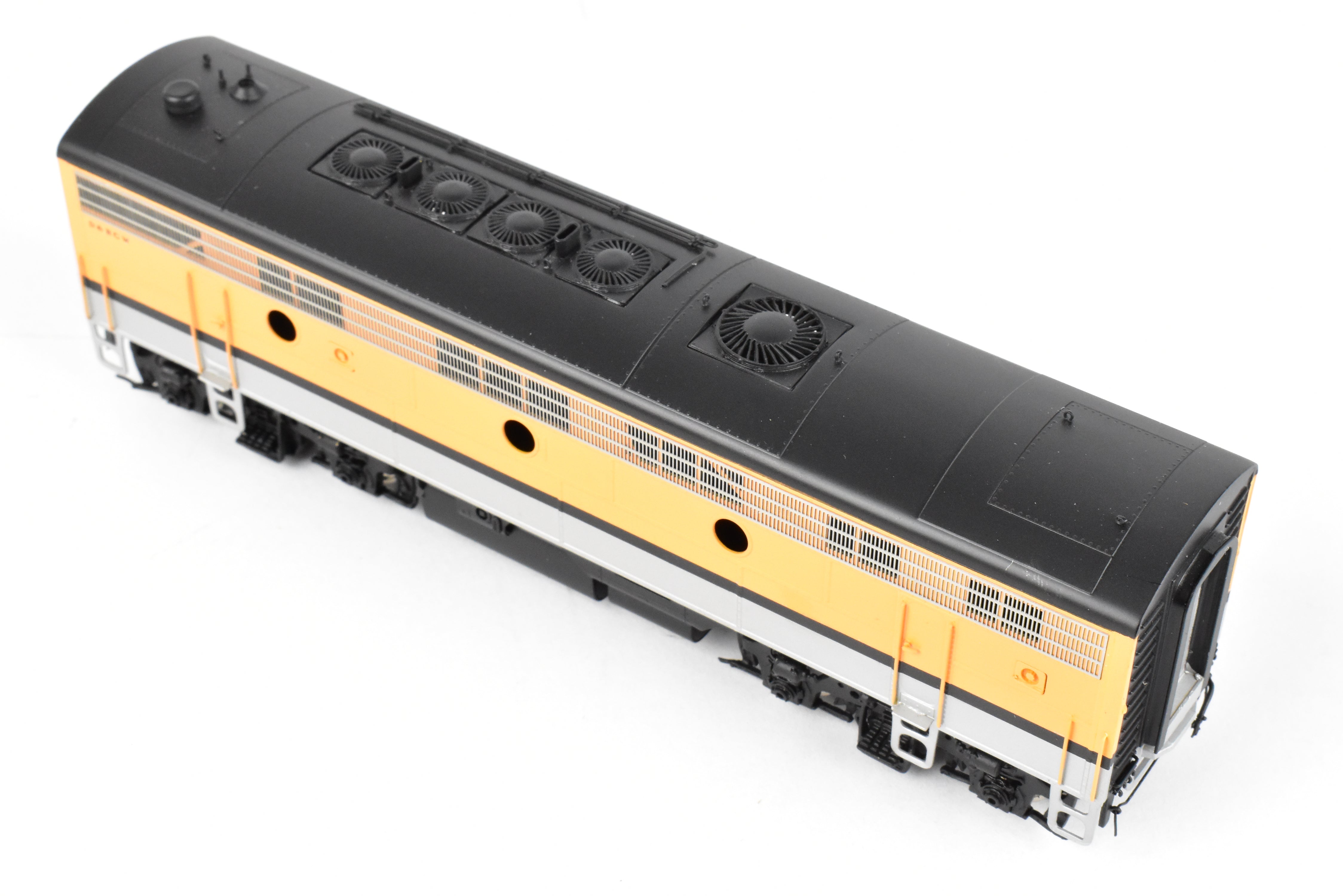 HO Scale Brass Model Train - Oriental Limited D&RGW Rio Grande EMD F9 A/B/B Set with 1750 HP Each and Factory Painted Finish