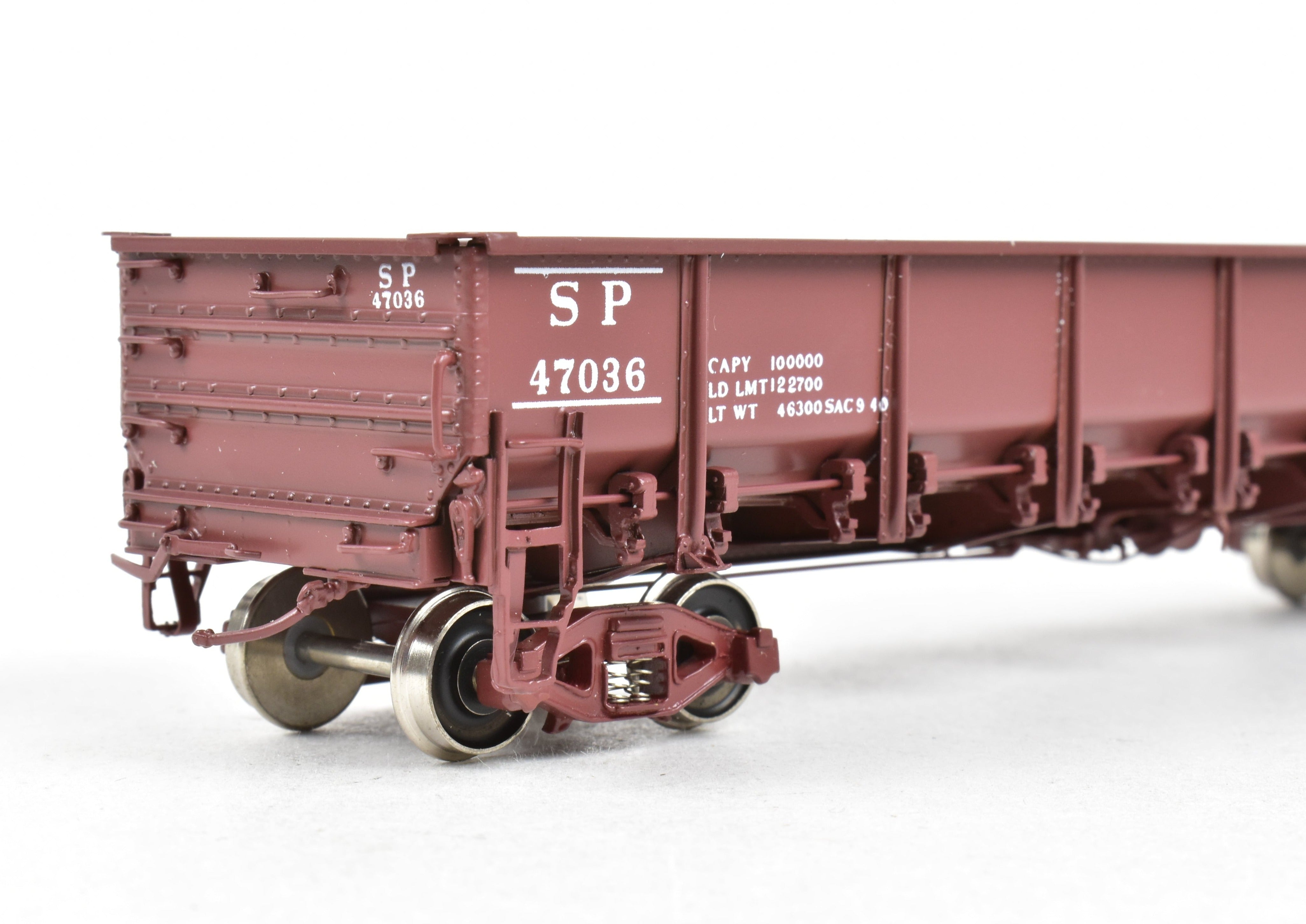 1940s HO Scale Brass Southern Pacific G50 - 9 Drop Bottom Gondola by Challenger Imports