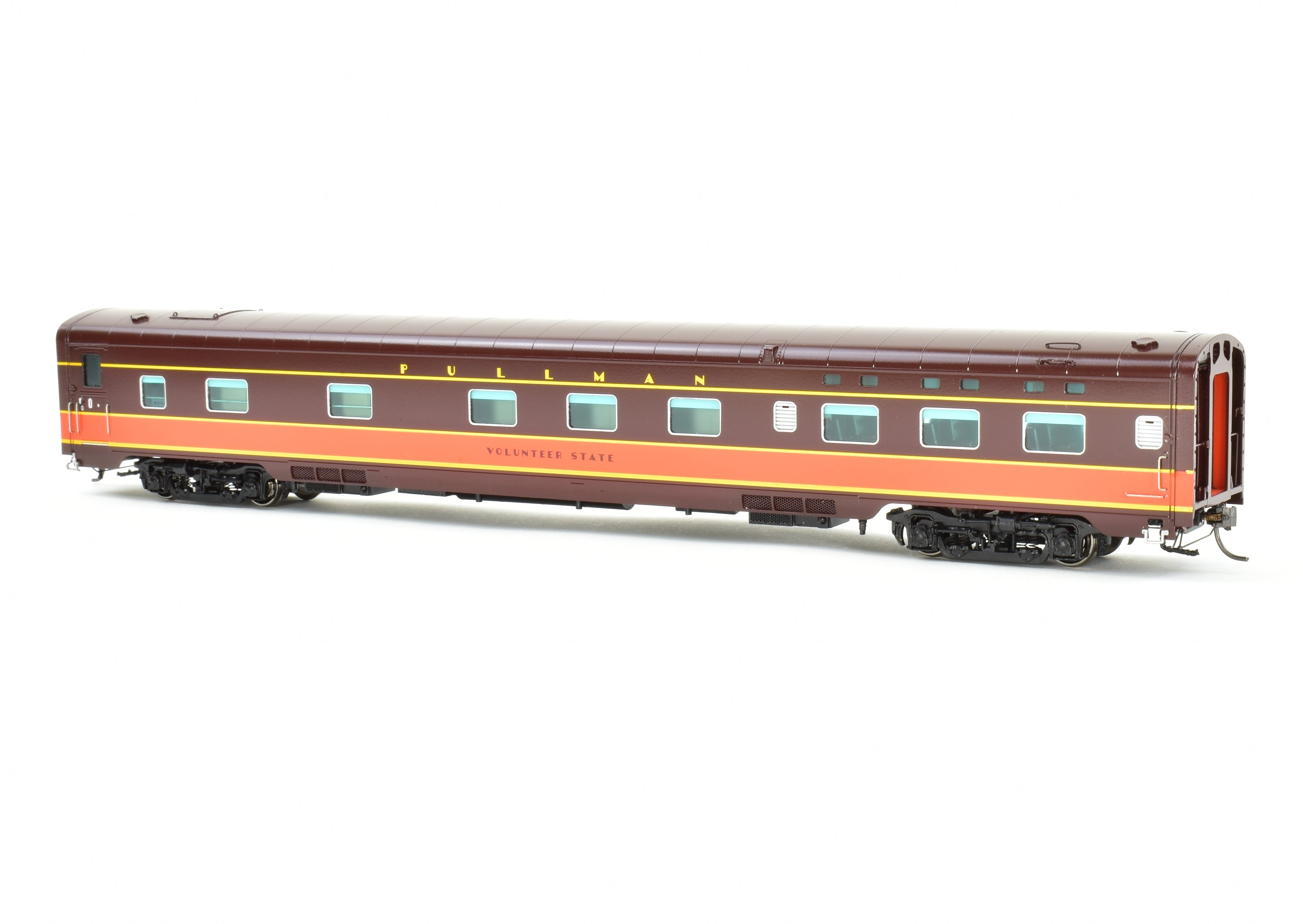 HO Scale Brass Model Train Set - Railway Classics Illinois Central 1942 Panama Limited 10-Car Set with EMD E6 AA Set F/P, Featuring ESU DCC & Sound System