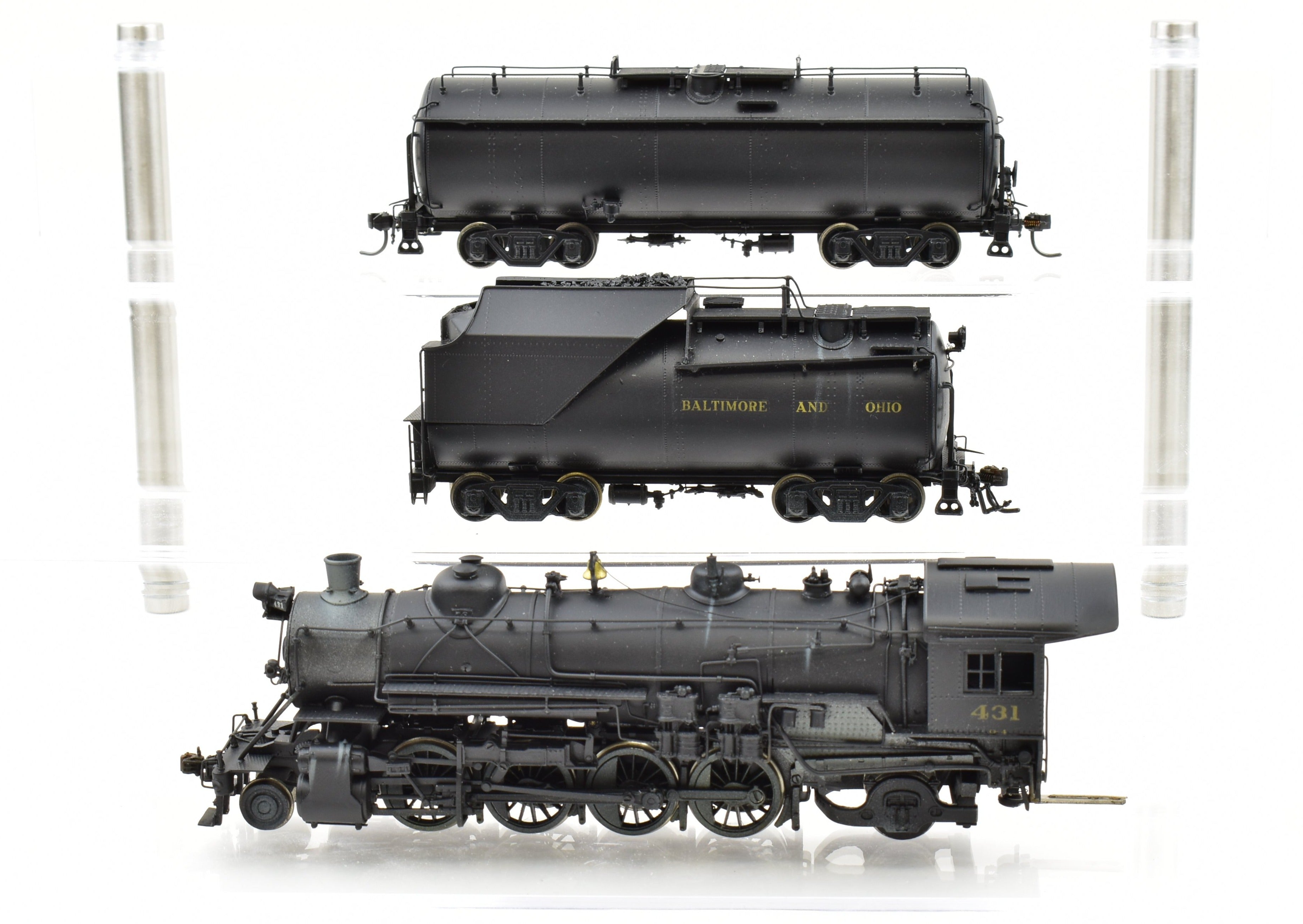 HO Brass Custom Painted B&O Q-4b 2-8-2 Mikado by Westside Model Co.