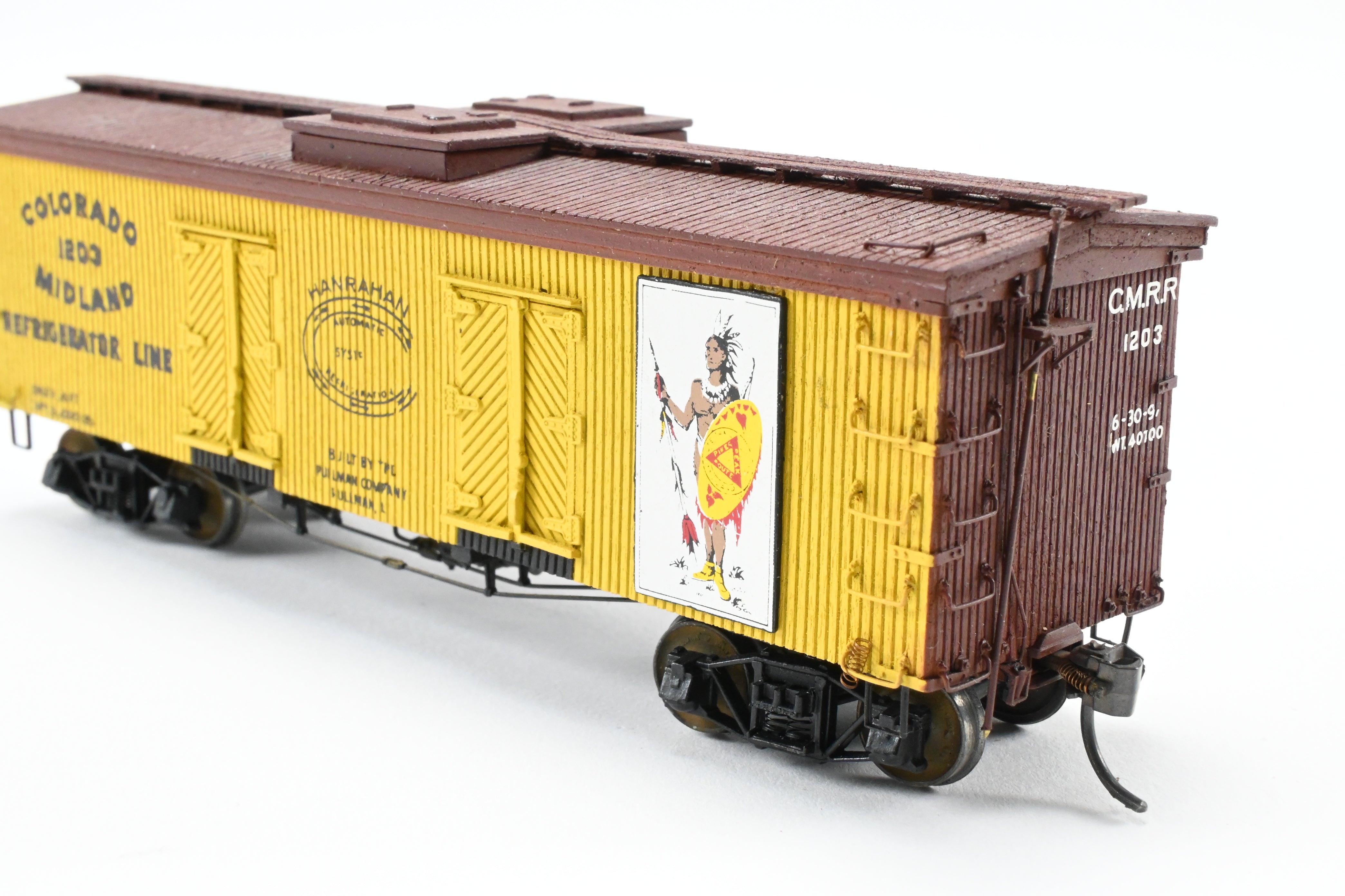 La Belle Woodworking 36' Colorado Midland Wood Sided Reefer, Fully Assembled & Painted