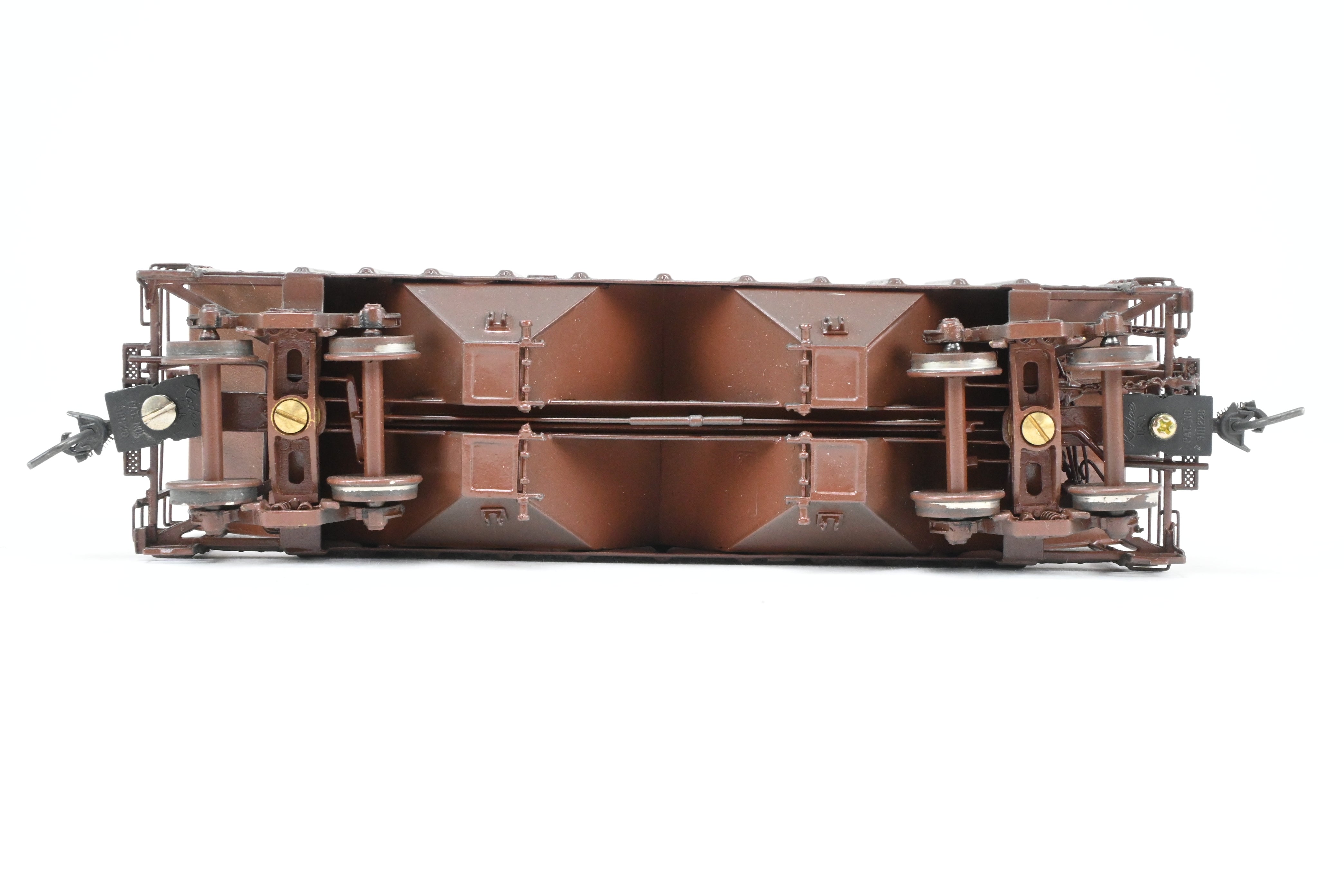 HO Brass OMI ATSF - Santa Fe 2-Bay Covered Hopper Model #350099