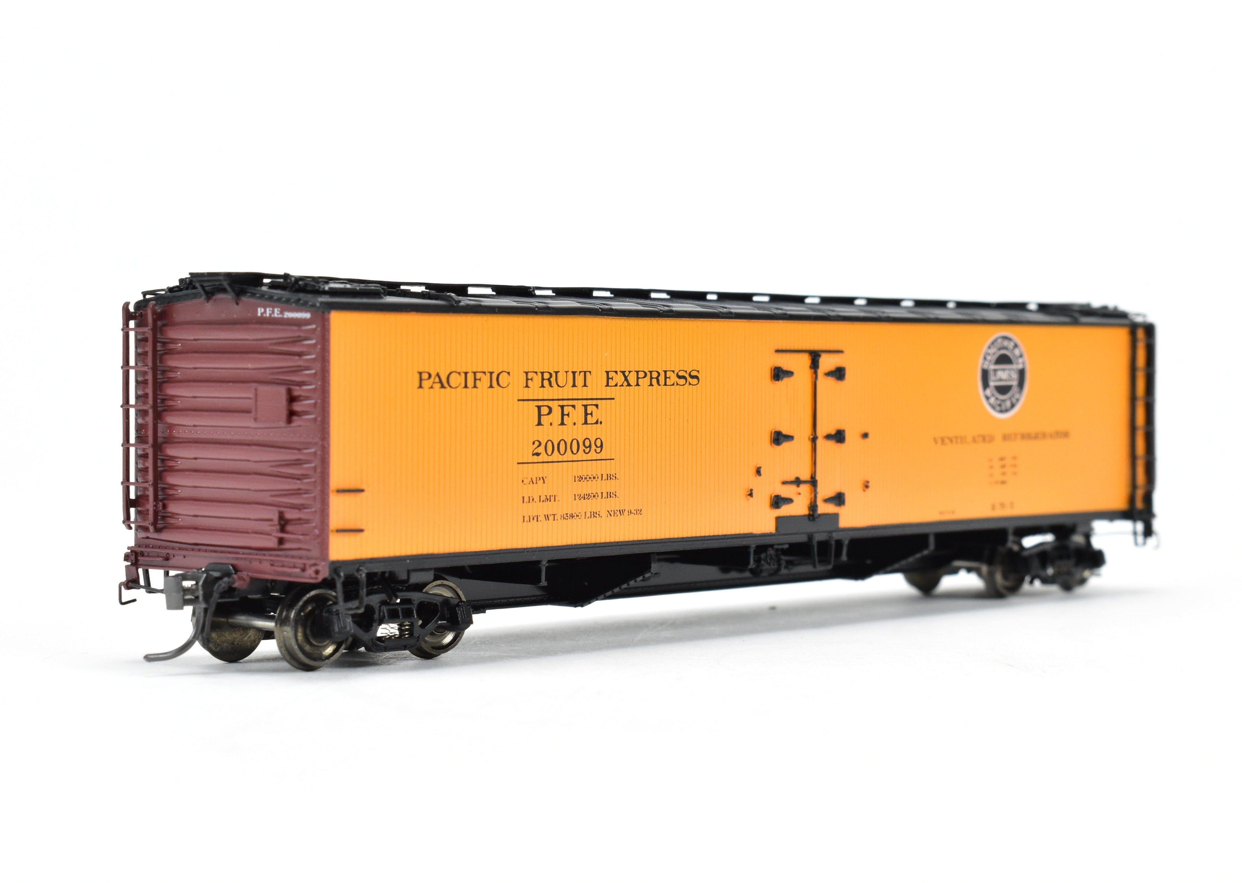 HO Scale Brass Precision 52' R-70-2 Ice Refrigerator Car FP No. 200099