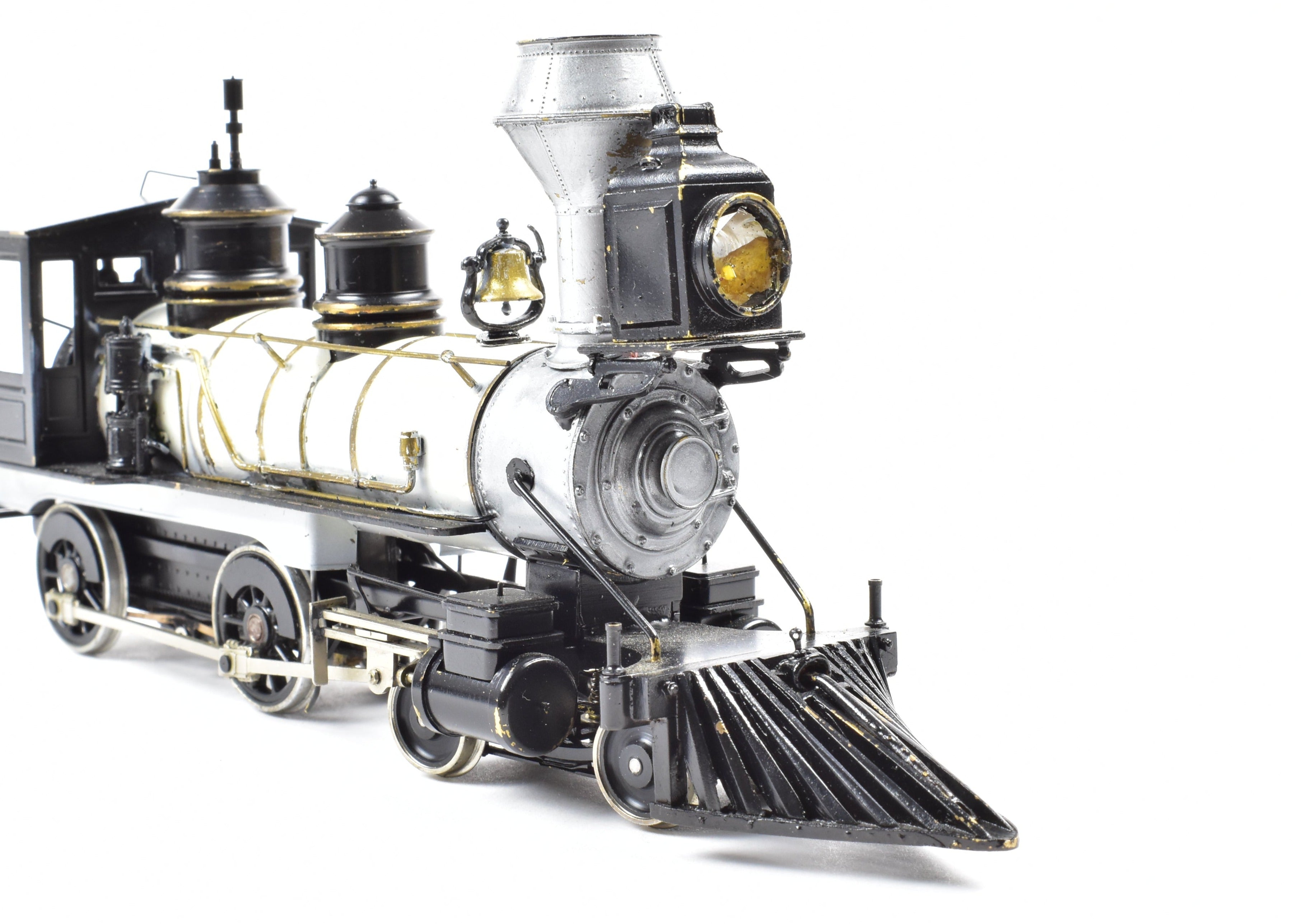 On3 Scale Brass Model Train - Northwest Short Line (NWSL) Baldwin 4-4-0 Locomotive with Custom Detailing and Painting (AS-IS Condition)