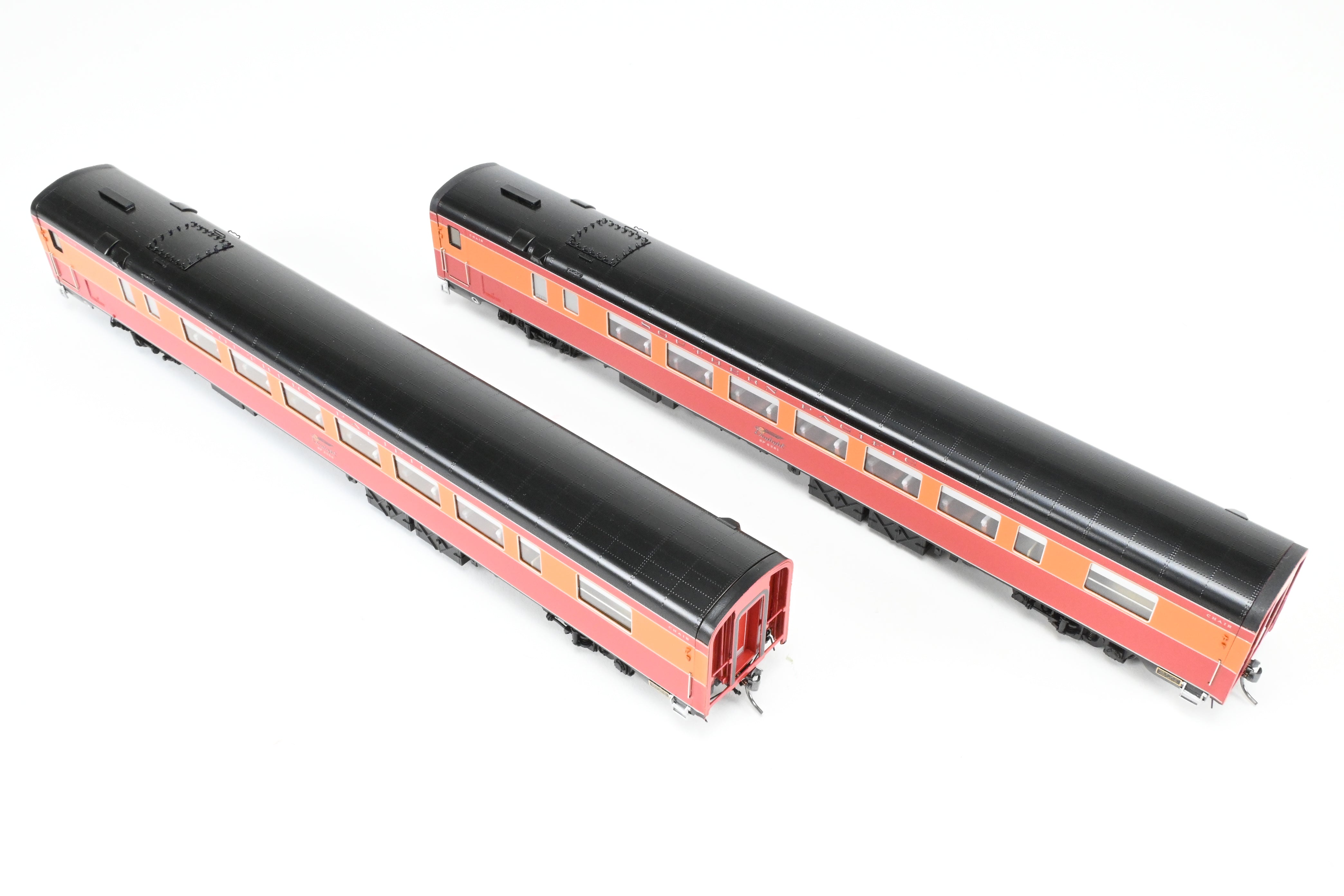 HO Scale Brass CON CIL Model Train Cars - Challenger Imports Special Edition - Southern Pacific 1955 Shasta Daylight 3-Pack B Add-On Set with Front Part