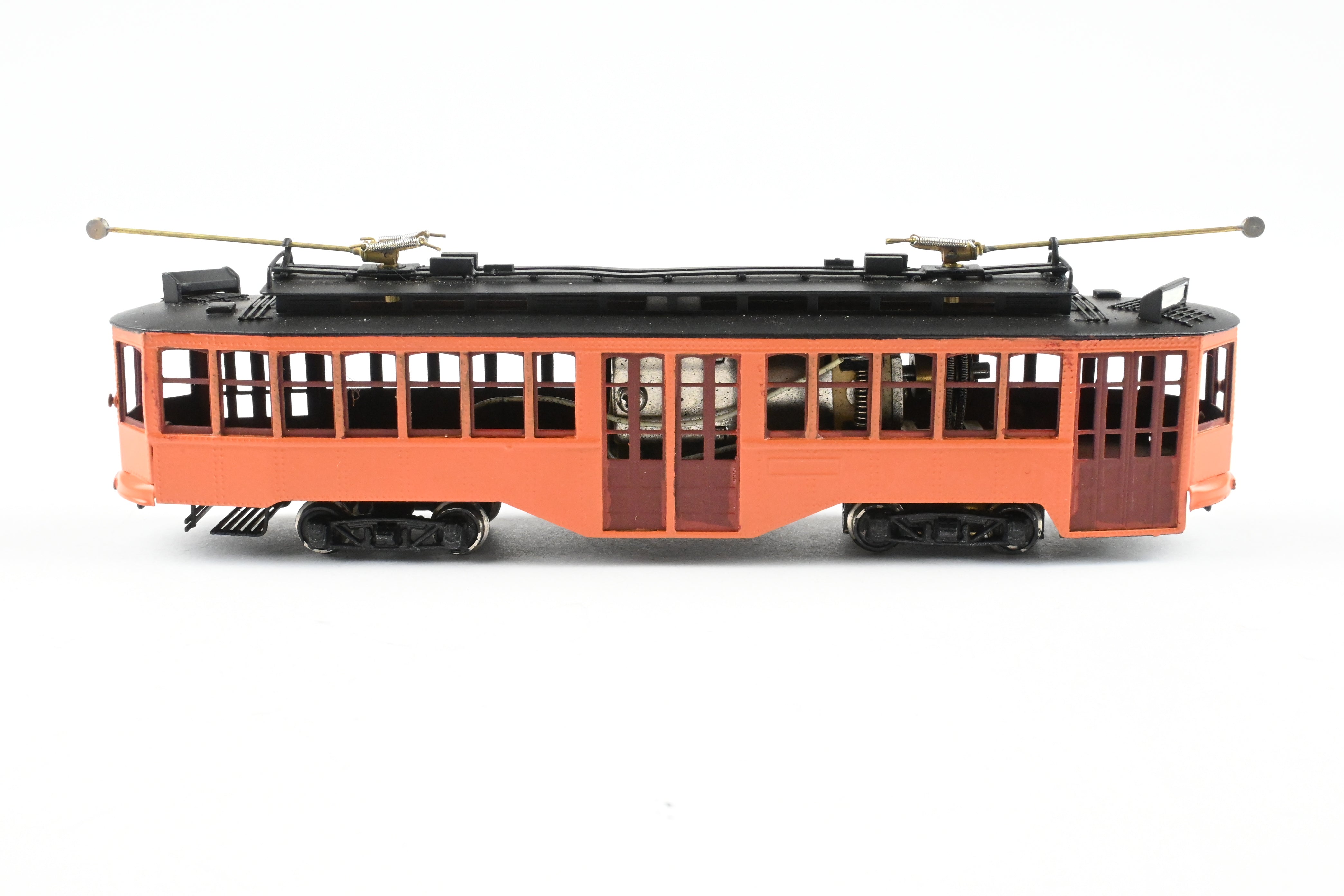 HO Scale Brass Fairfield Pittsburgh Railway Co. Unlettered Double End Trolley