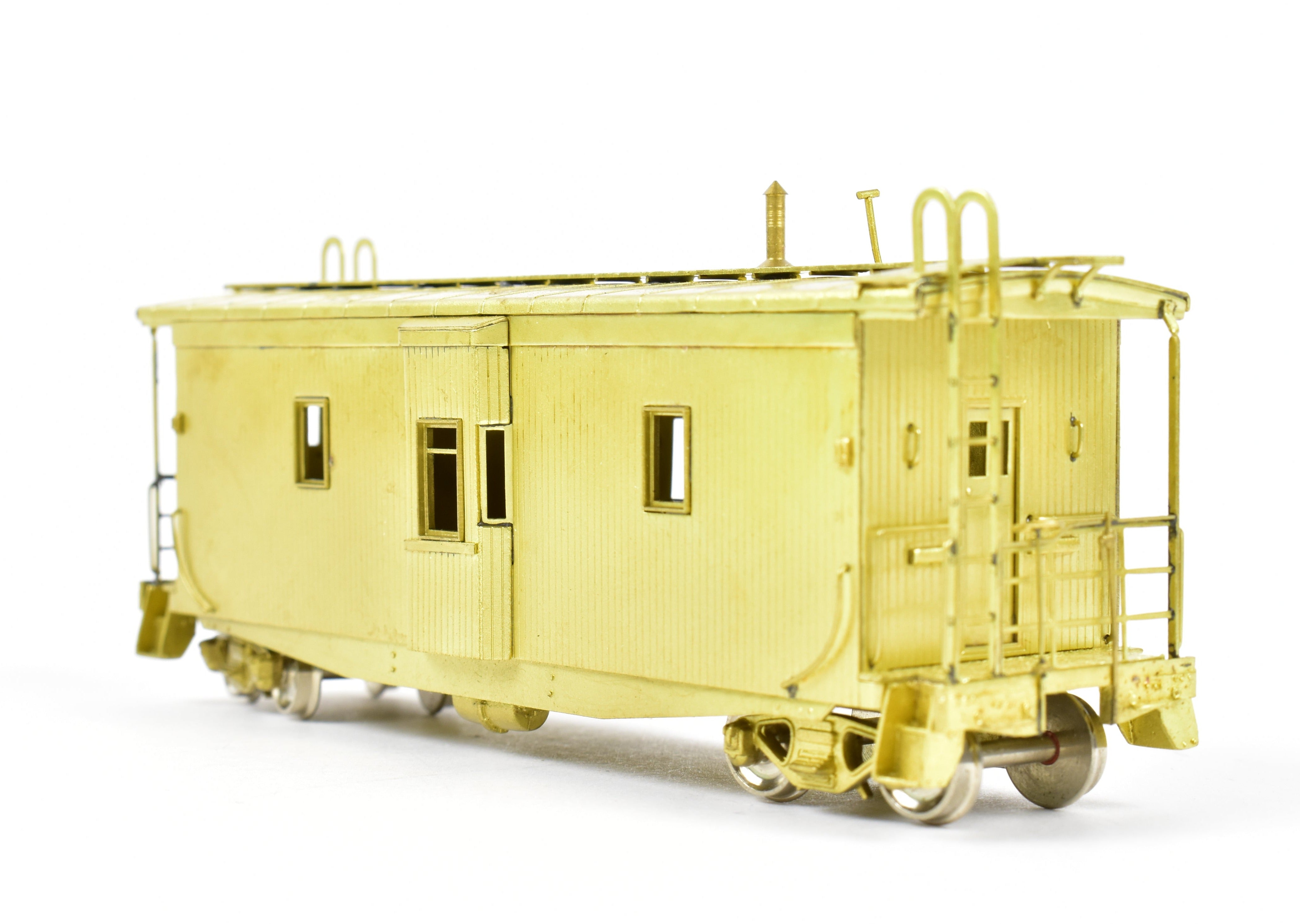 HO Scale Brass Northern Pacific Wood Bay Window Caboose Model #10506 - 10594 by Overland Models, Inc. (OMI)