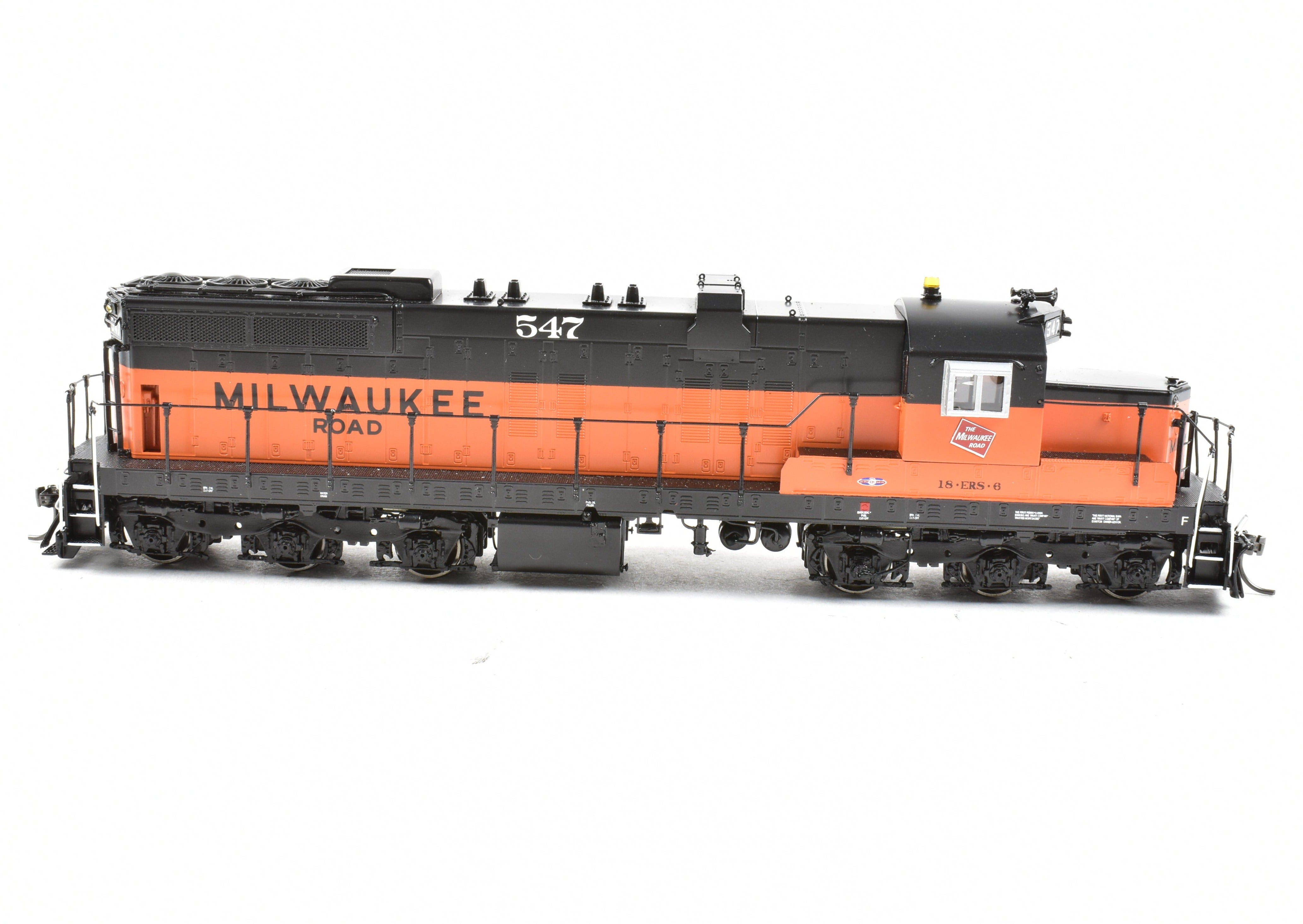 HO Scale Brass Diesel Locomotive - Overland Models, Inc. (OMI) Milwaukee Road EMD SD10 Factory Painted Model No. 547