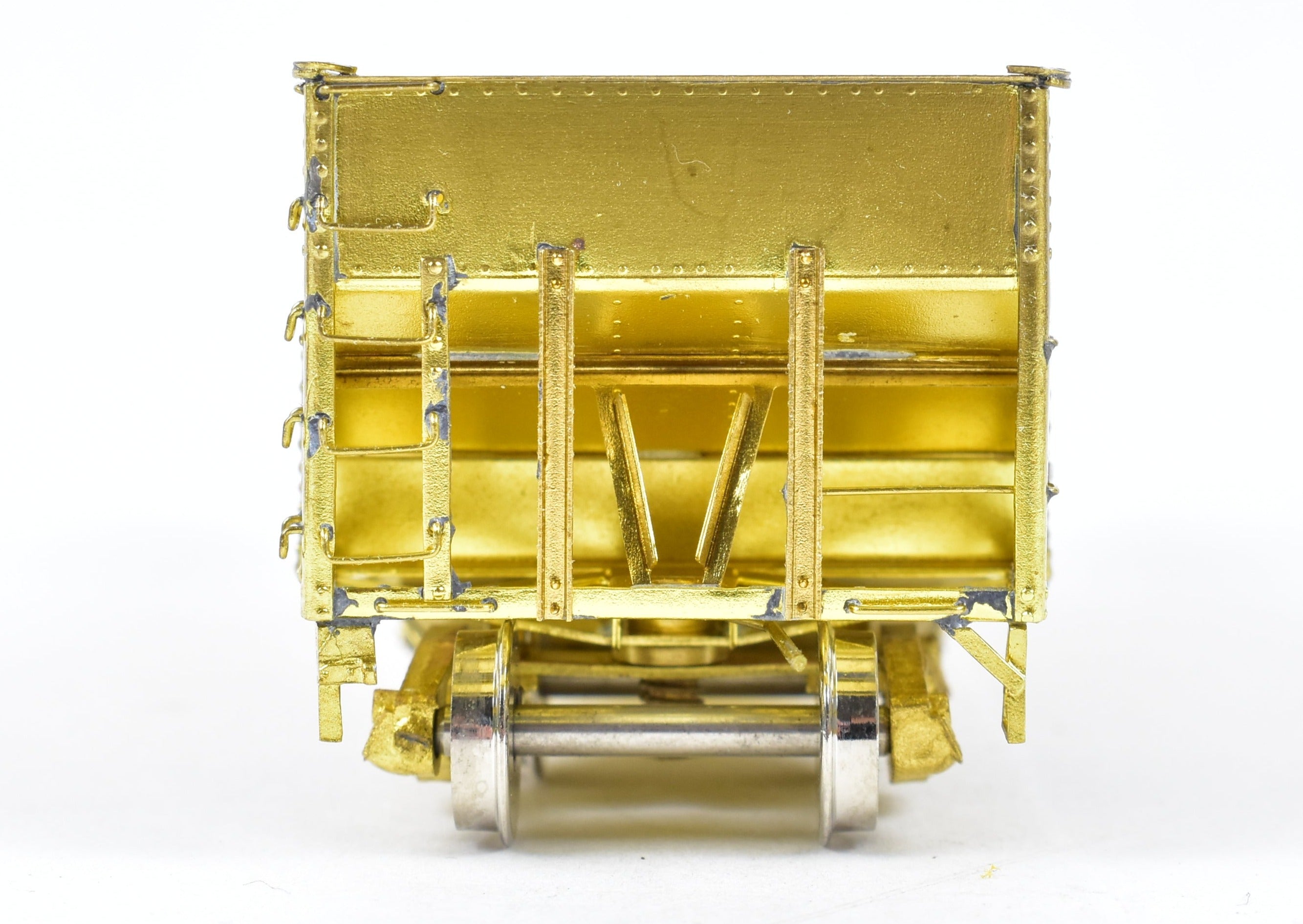 HO Scale Brass Freight Car - Overland Models, Inc. Chesapeake & Ohio (C&O) H-6 2 Bay Hopper Model
