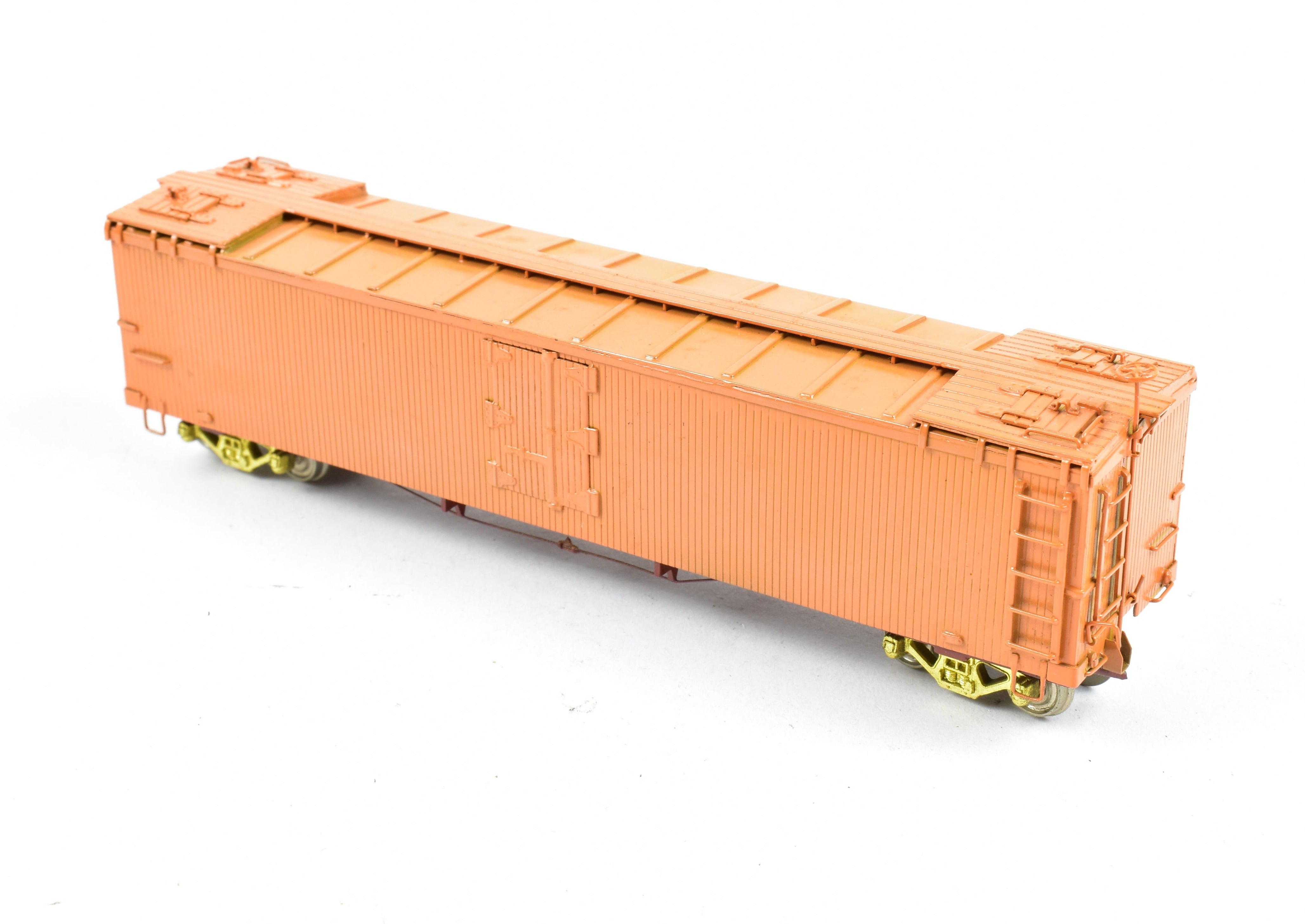 HOn3 Brass Empire Midland D&RGW Orange Painted 40' Refrigerator Car