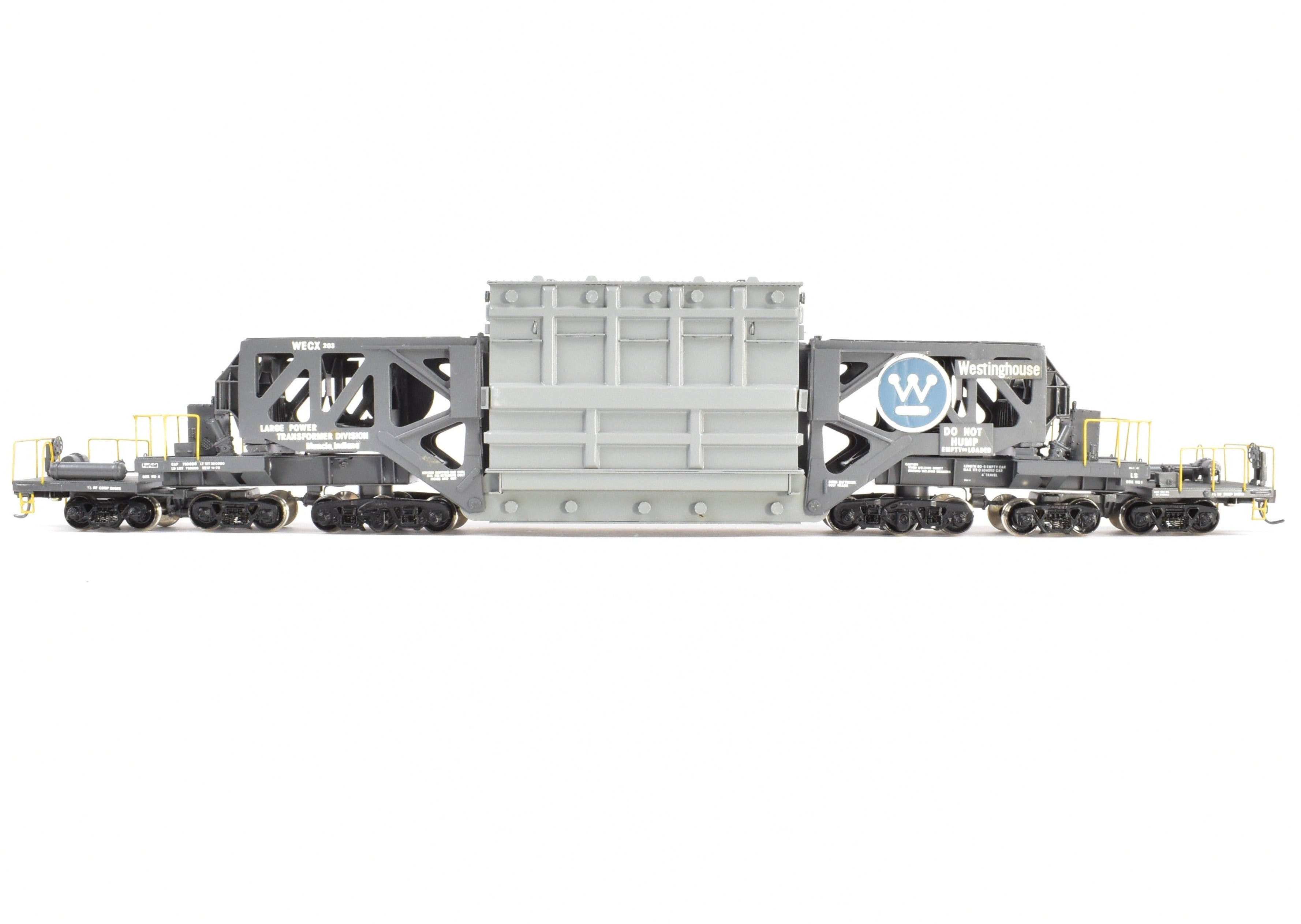 HO Scale Brass Consignment OMI - Overland Models, Inc. Schnabel Car with Removable Transformer Load in CP Westinghouse WECX 203 Livery for Model Railroading Enthusiasts