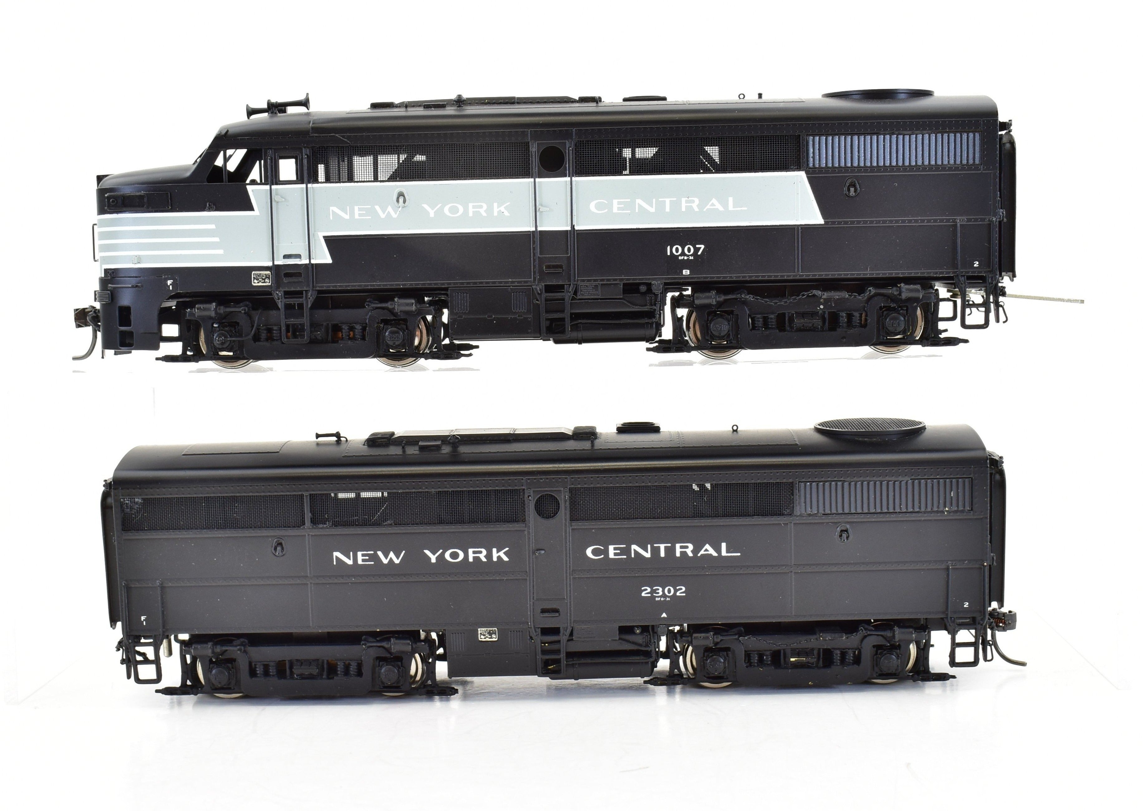 HO Scale Brass Key Imports New York Central ALCO FA - 1/FB - 1 Set Phase I Custom Series #72 Freight Version with Factory - Painted Finish from NYC