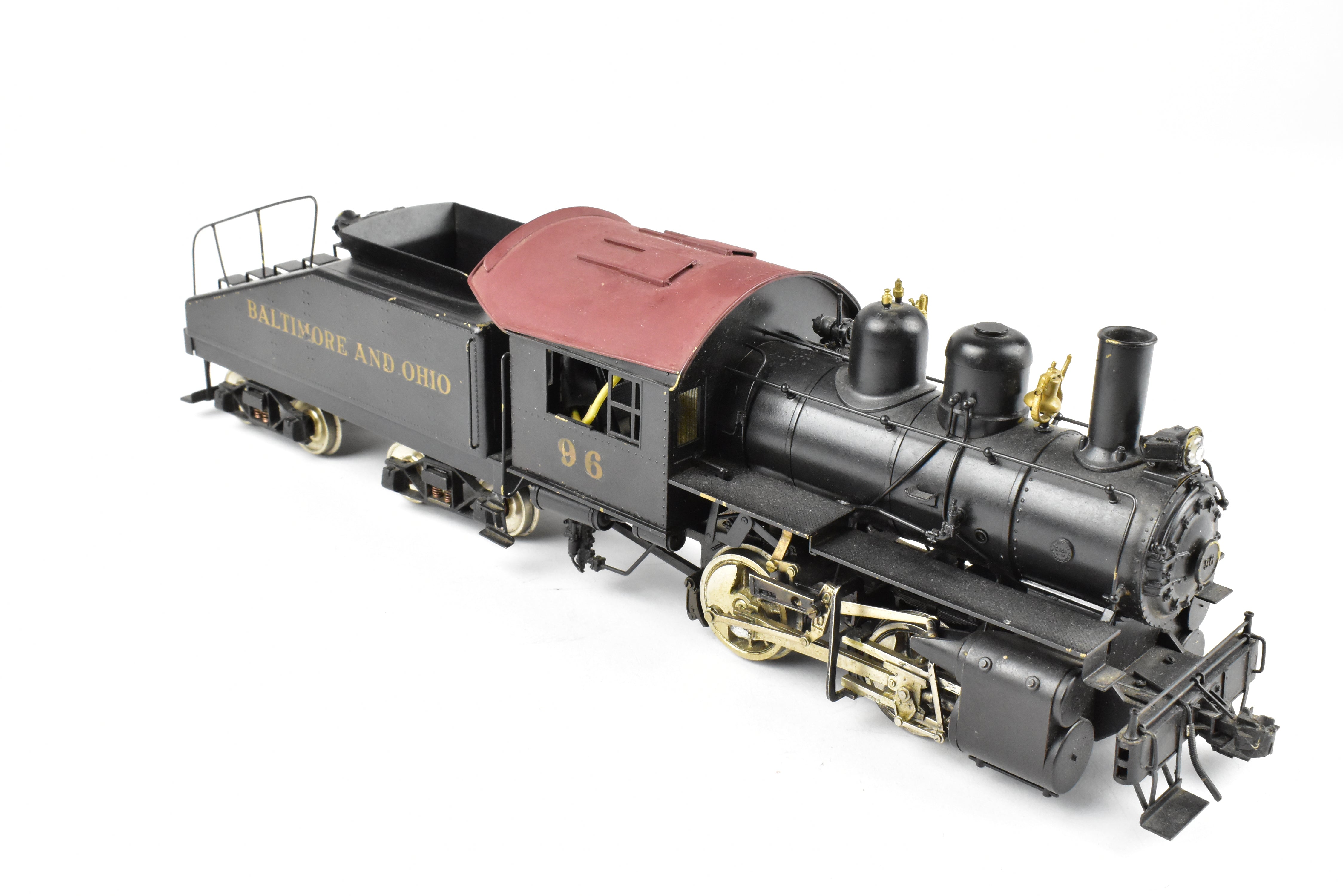 O Scale Brass Model Train - U.S. Hobbies B&O (Baltimore & Ohio) C-16 Class 0-4-0 CP Locomotive No. 96 Without Box