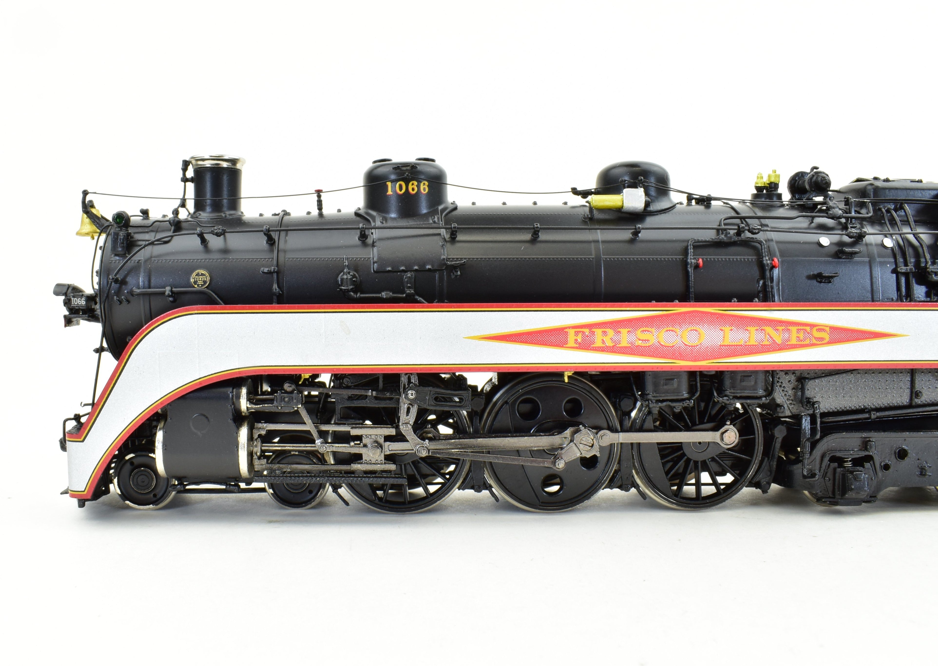 HO Scale Brass Precision Scale Co. Frisco 4-6-4 Hudson Locomotive Model Factory Painted with Precision Detail, Serial #1066