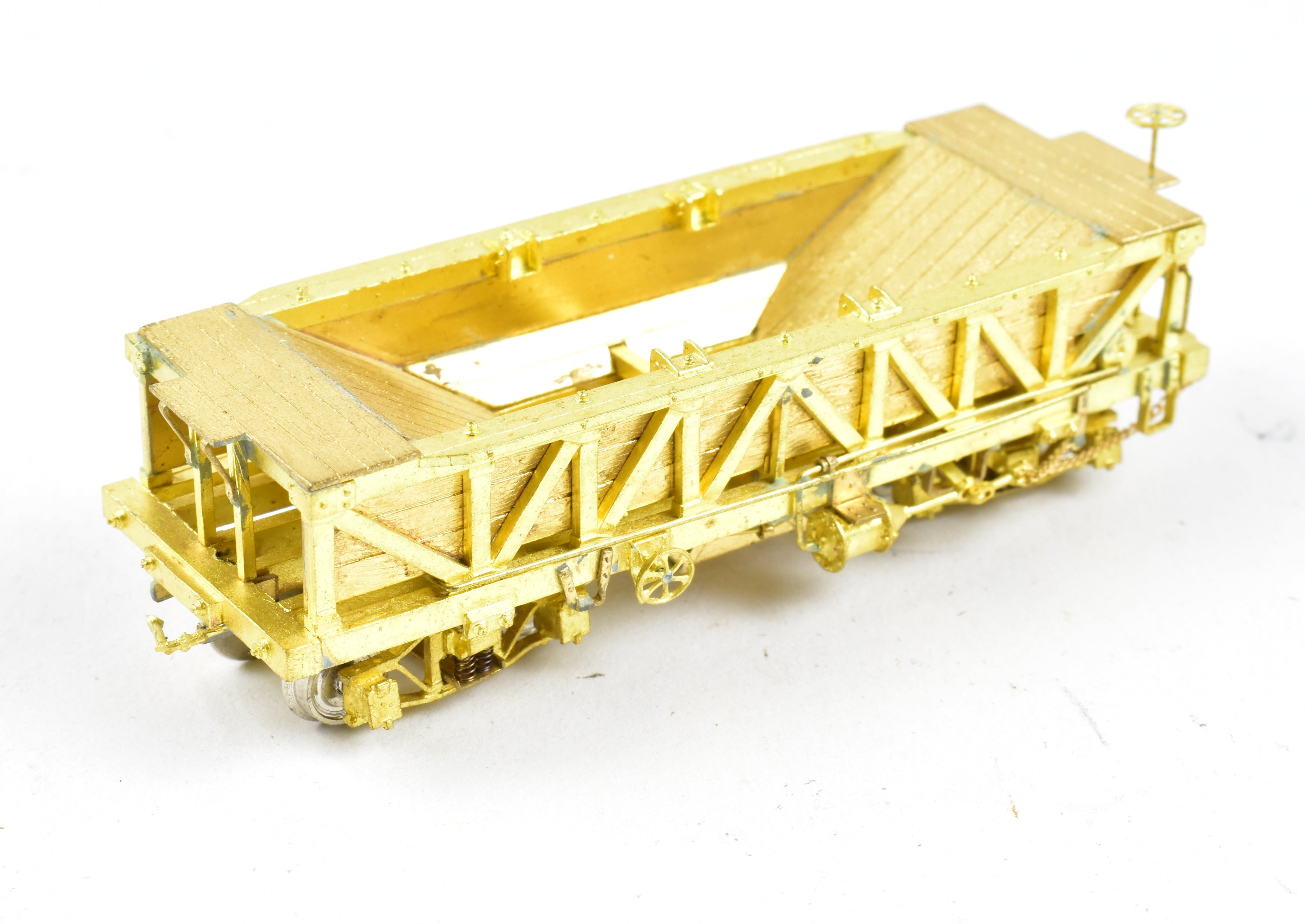 HOn3 Scale Brass Rock Car by OMI - Overland Models, Inc. Featuring Sprung Trucks for Various Roads