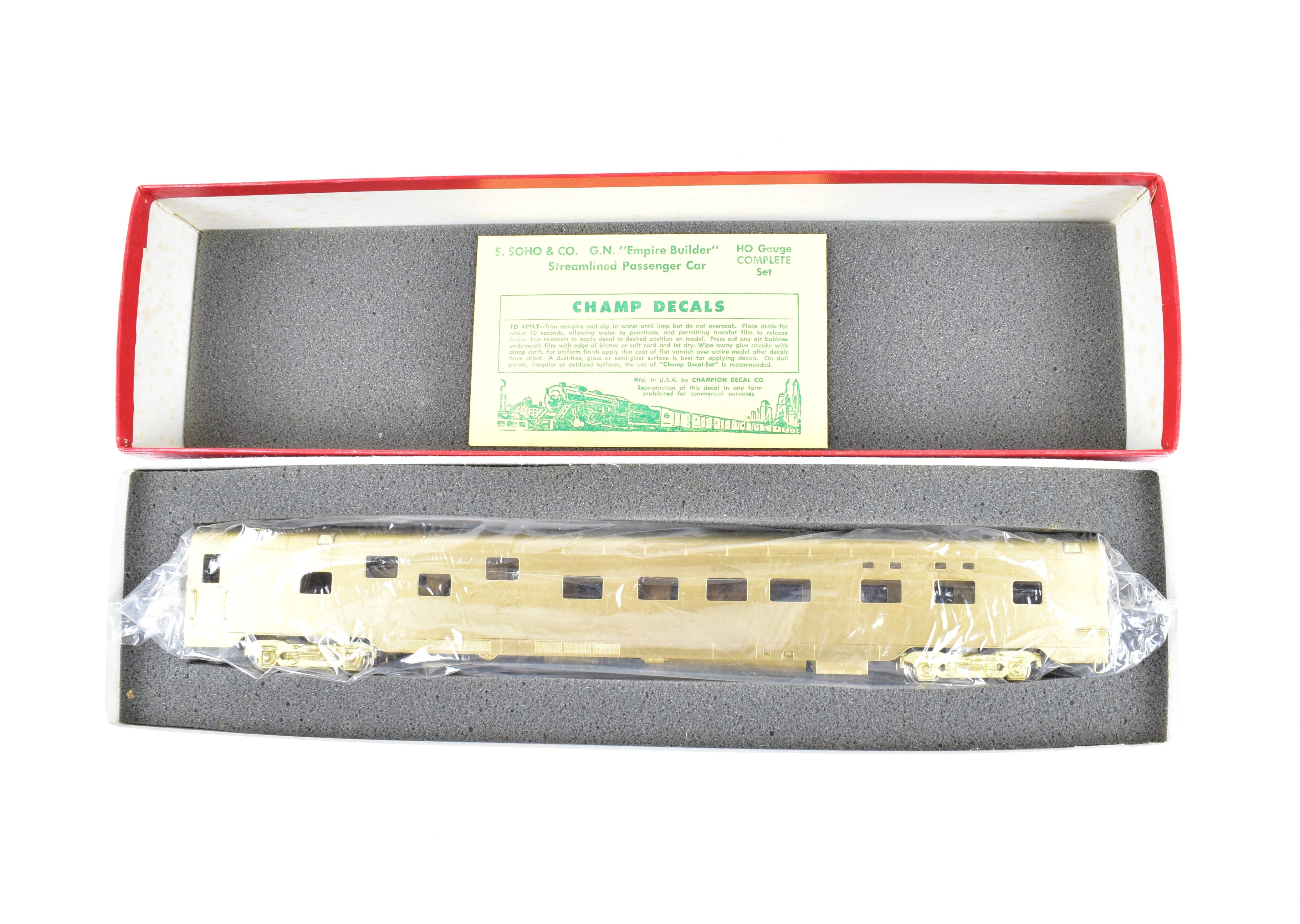 HO Brass GN - Great Northern #1260 River Series Unpainted Sleeper Model