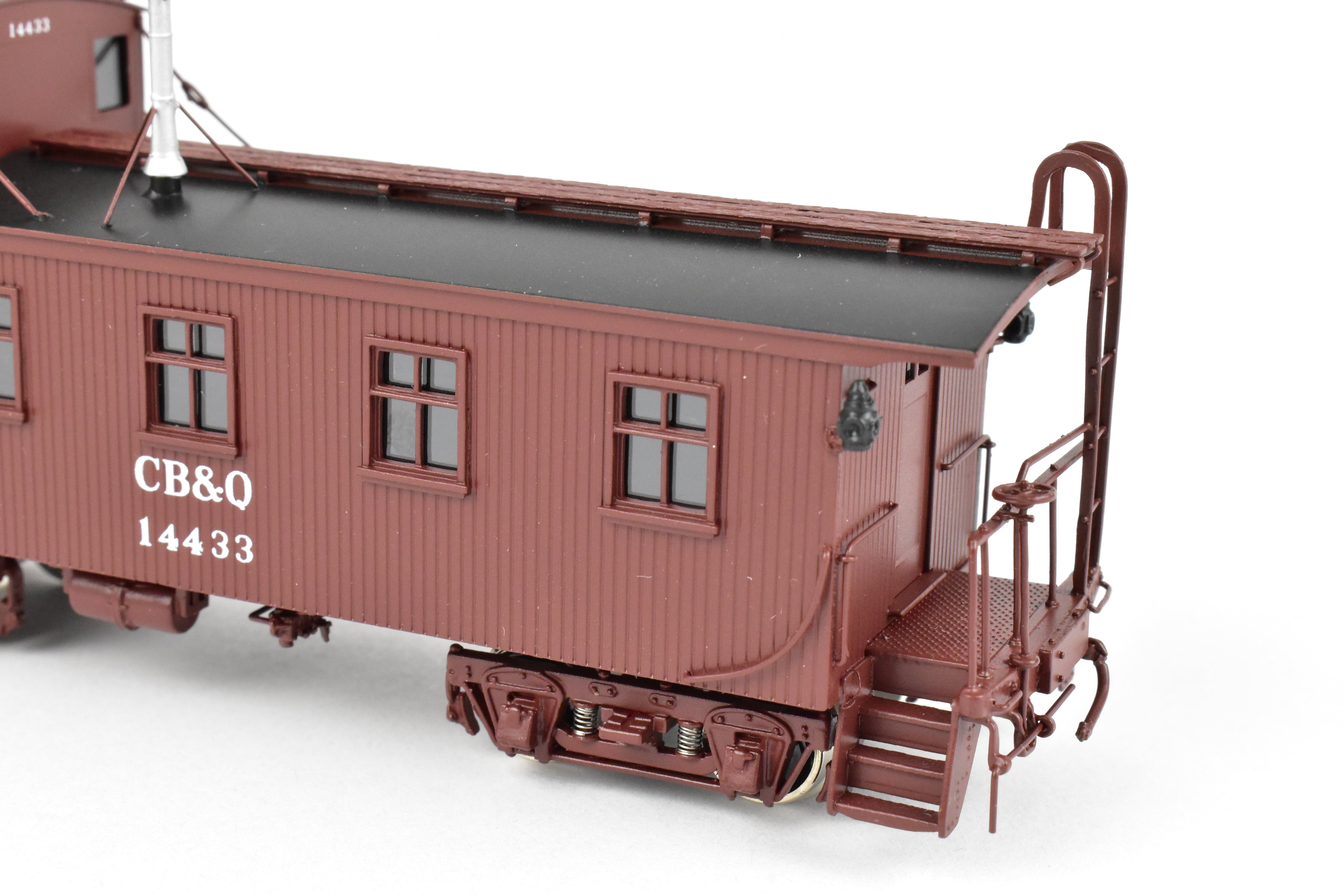HO Scale Brass Challenger Imports CB&Q Burlington Route 30 ft Wood Waycar No. 14433