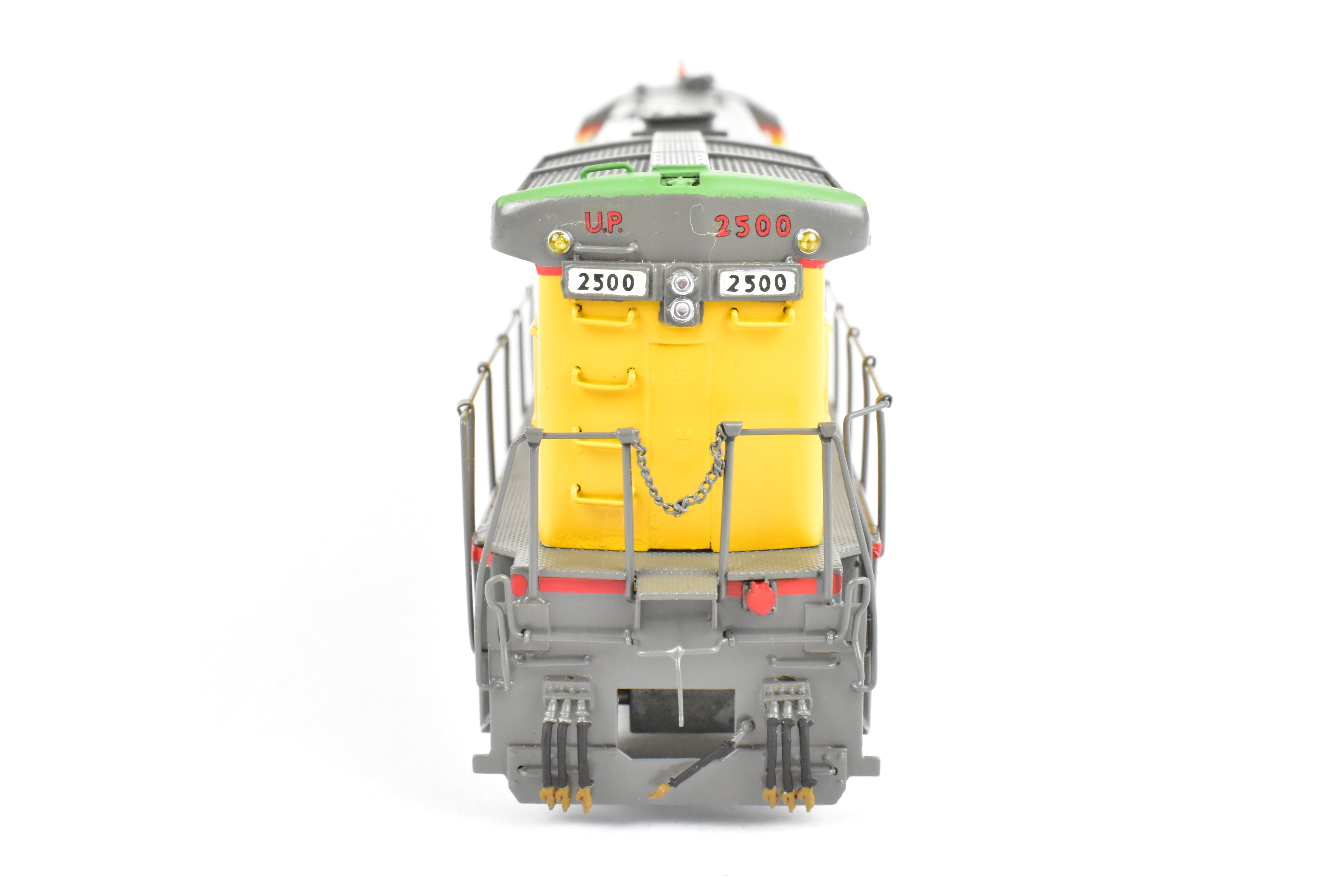 HO Brass OMI Union Pacific GE C30 - 7 Double - Window Cab Custom Painted in Yellow/Gray #2500