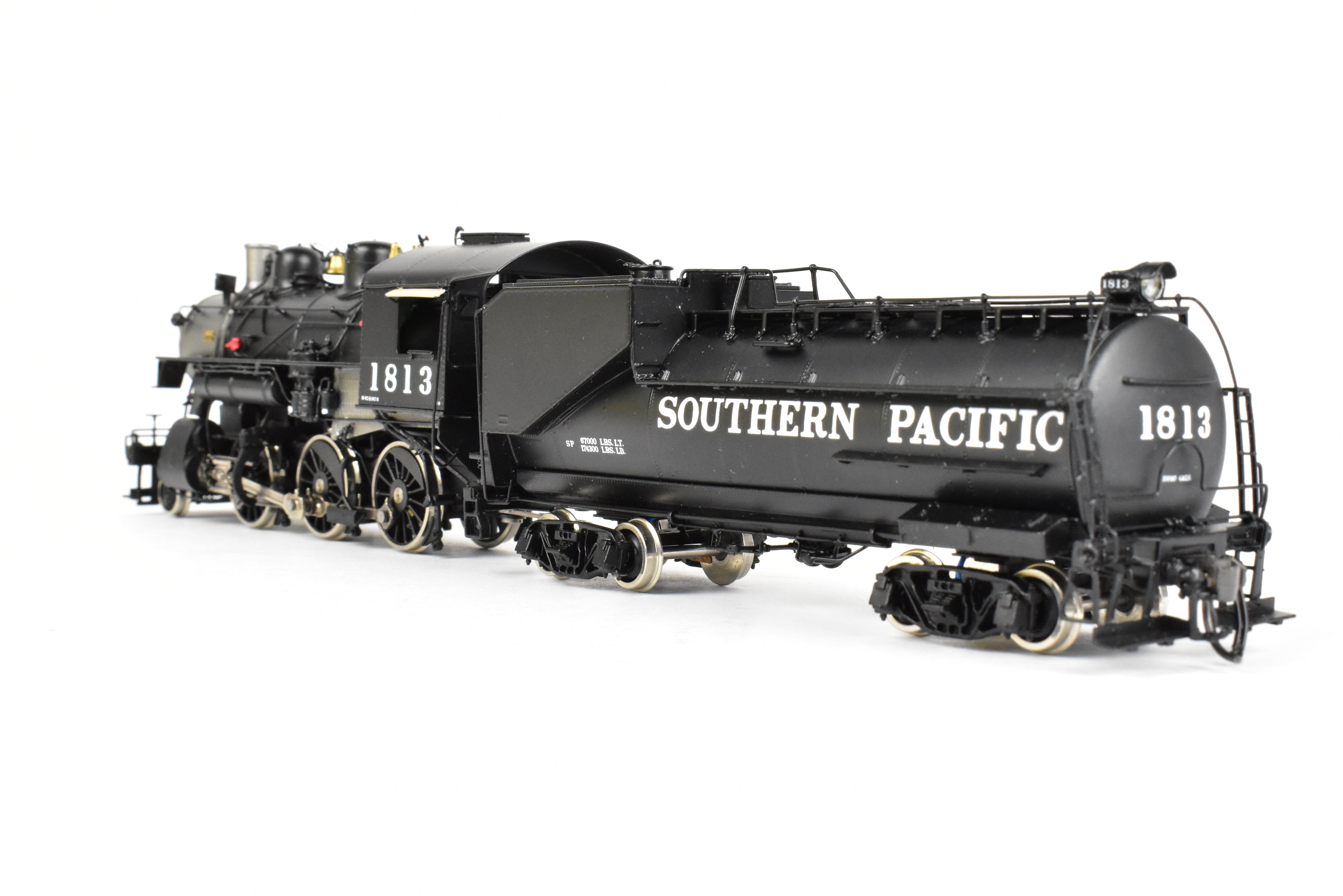 HO Scale Brass Model Train - Sunset Models Southern Pacific M - 9 2 - 6 - 0 FP Locomotive No. 1813 Equipped with QSI DCC and Sound System