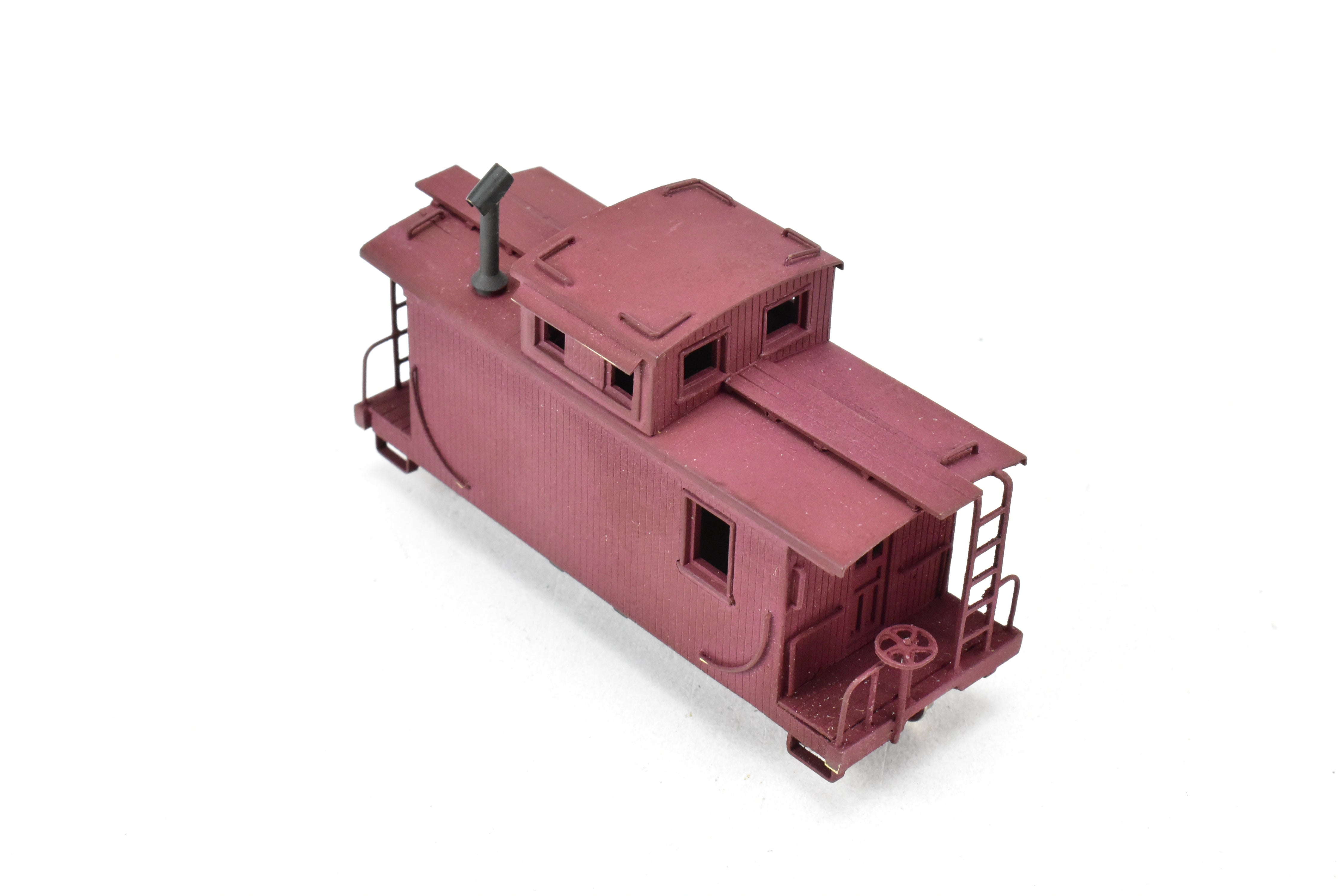 HOn3 Brass PFM - Denver & Rio Grande Western Unlettered Short Caboose in Red, No Box