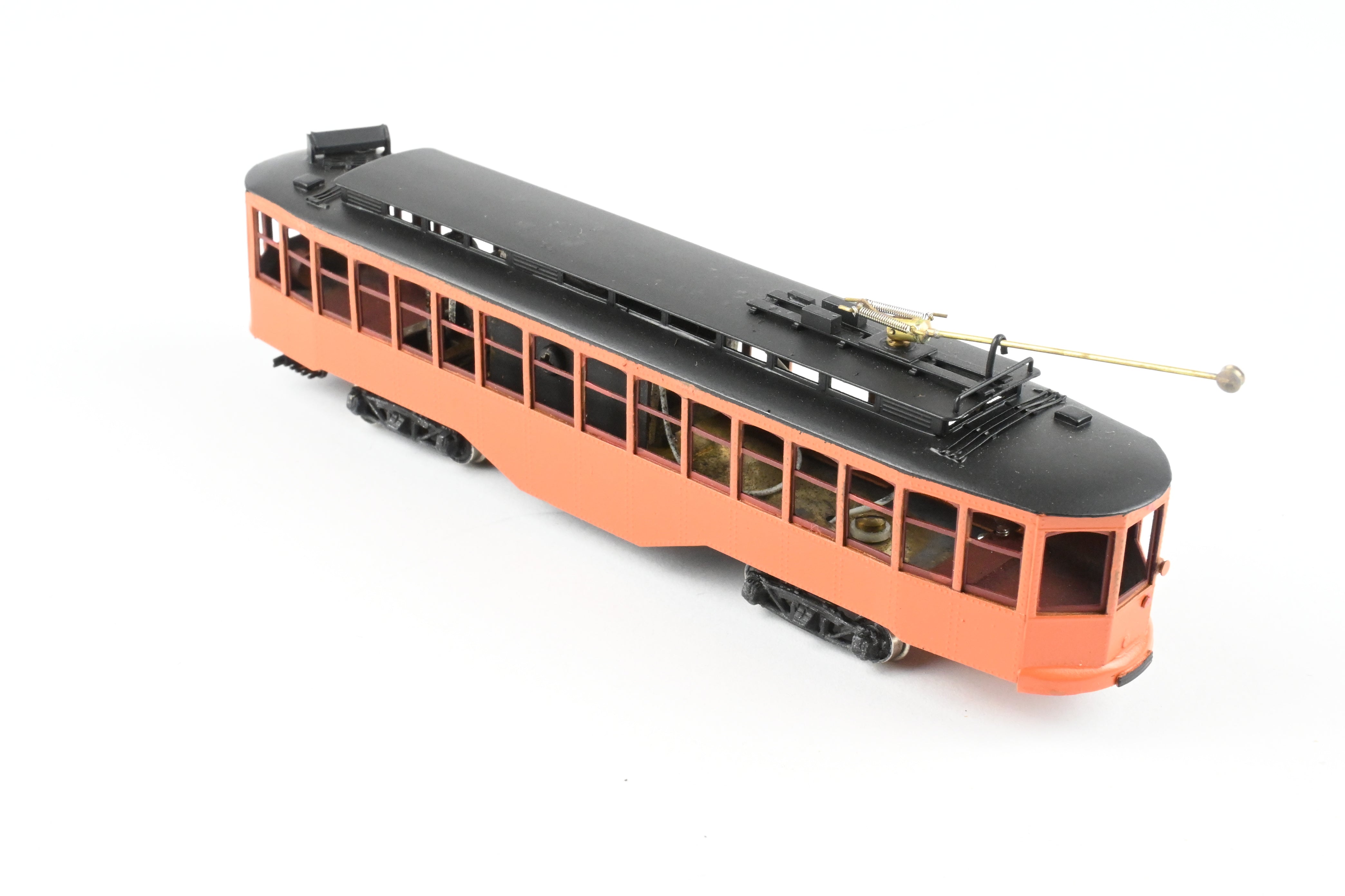 HO Scale Brass Fairfield Models Pittsburgh Railway Co. Single Ended Jones Trolley Car CP Unlettered, Collectible Model Train