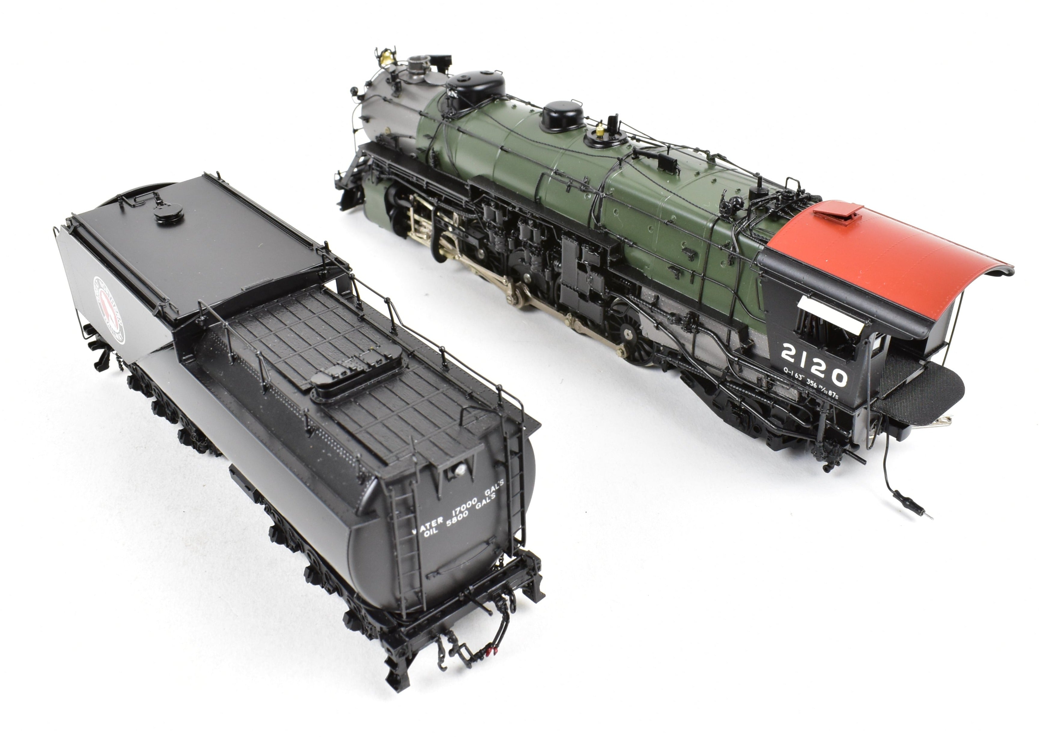 HO Scale Brass Locomotive - Challenger Imports GN - Great Northern Q - 1 2 - 10 - 2 No. 2120 FP Glacier Park Model