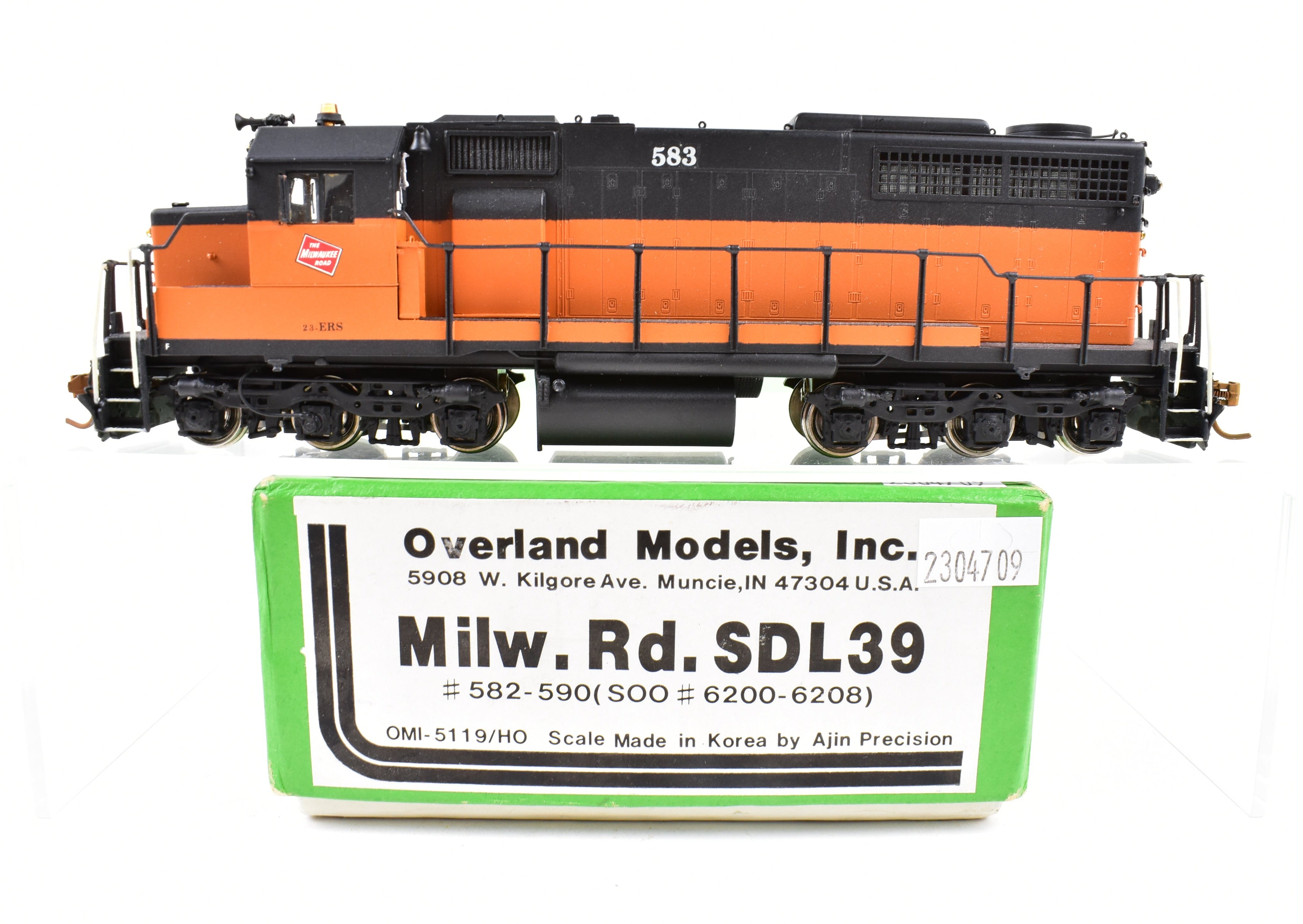 HO Scale Brass OMI MILW Milwaukee Road EMD SDL39 Custom Painted Locomotive #583