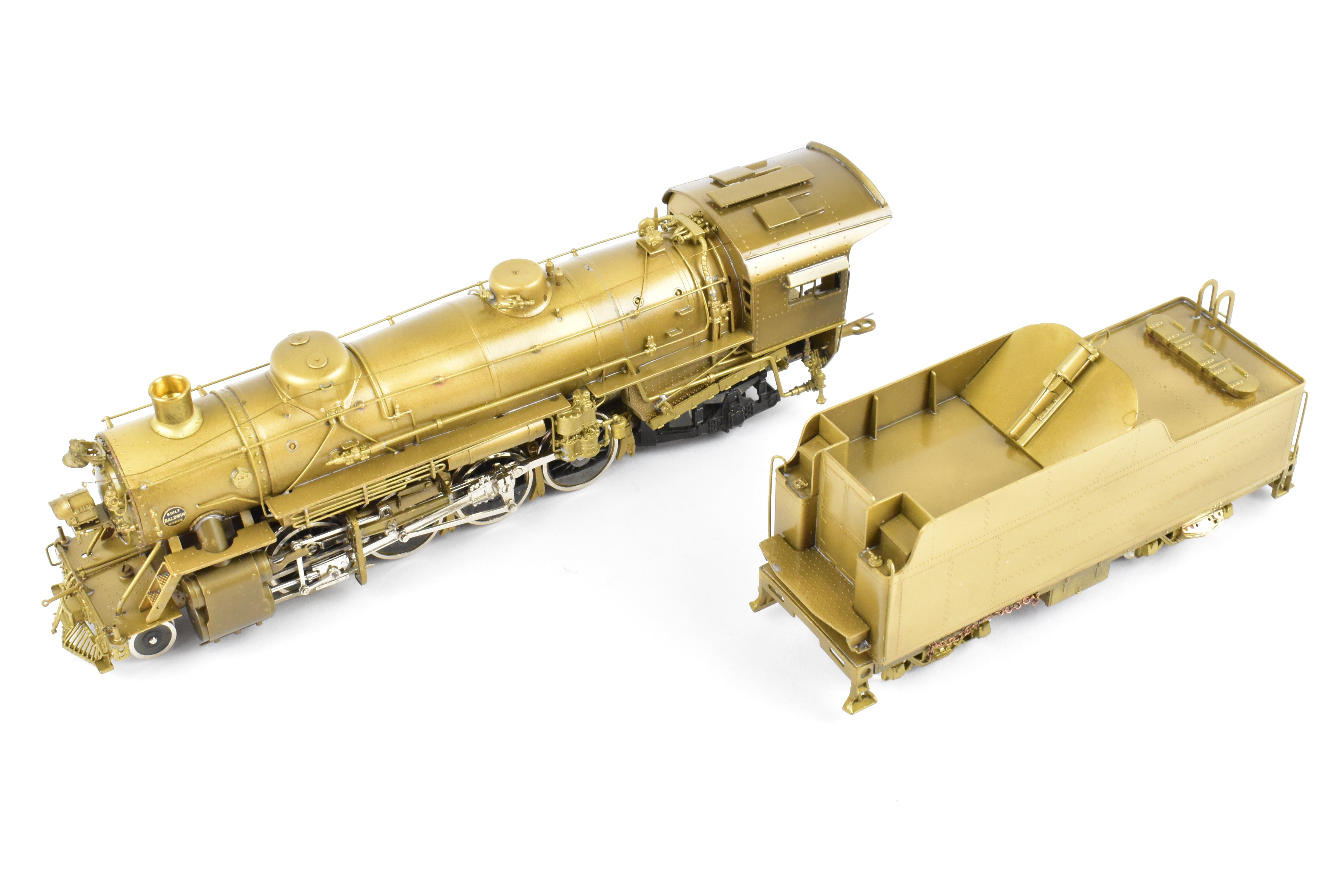High - Quality HO Scale Brass Pacific Fast Mail (PFM) Model of United States Railway Administration (USRA) 2 - 8 - 2 Light Class Mikado Locomotive from 1977 Run, Sold As - Is