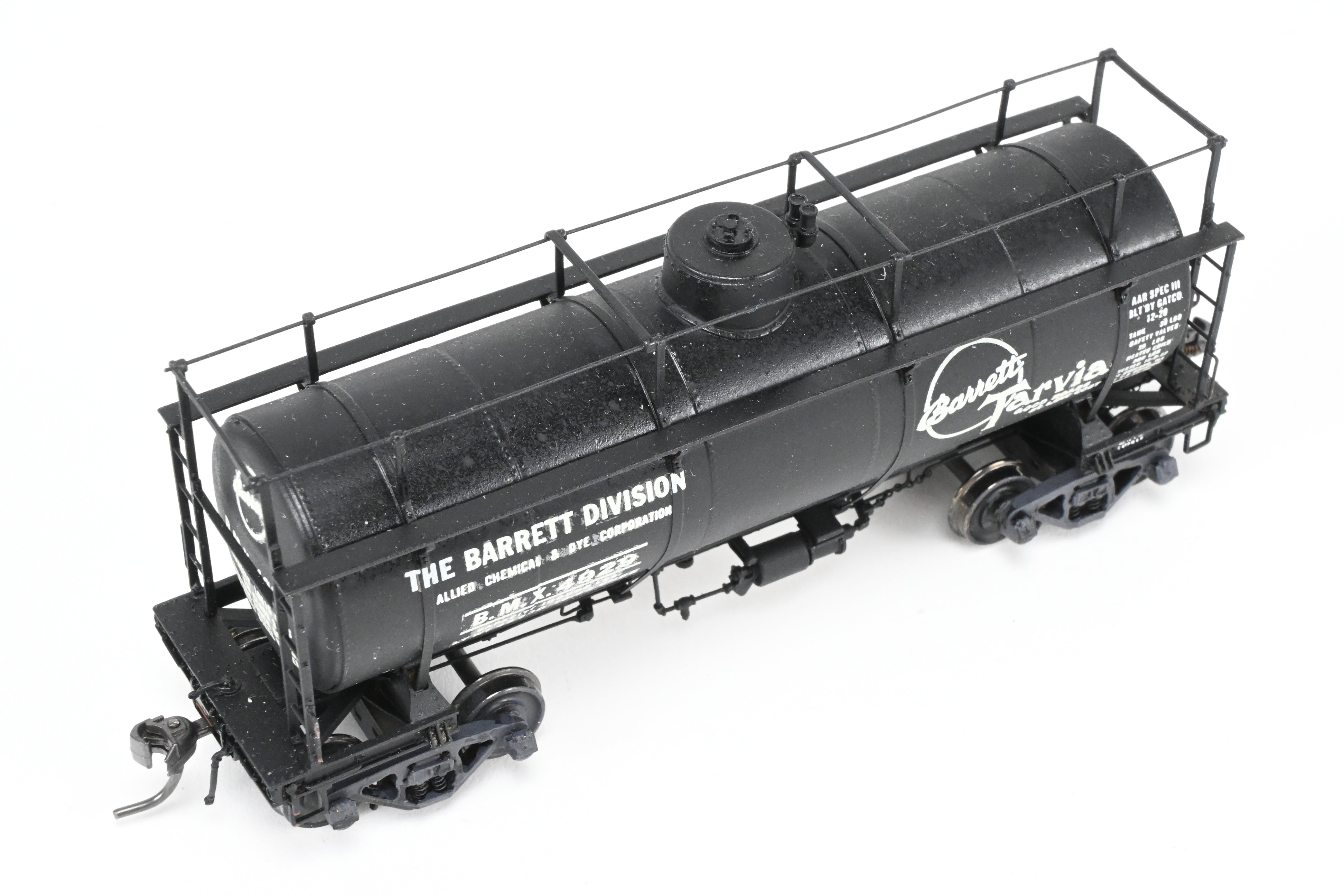HO Brass NWSL - Northwest Short Line Logging Tank Car Custom-Painted for Barrett Tarvia