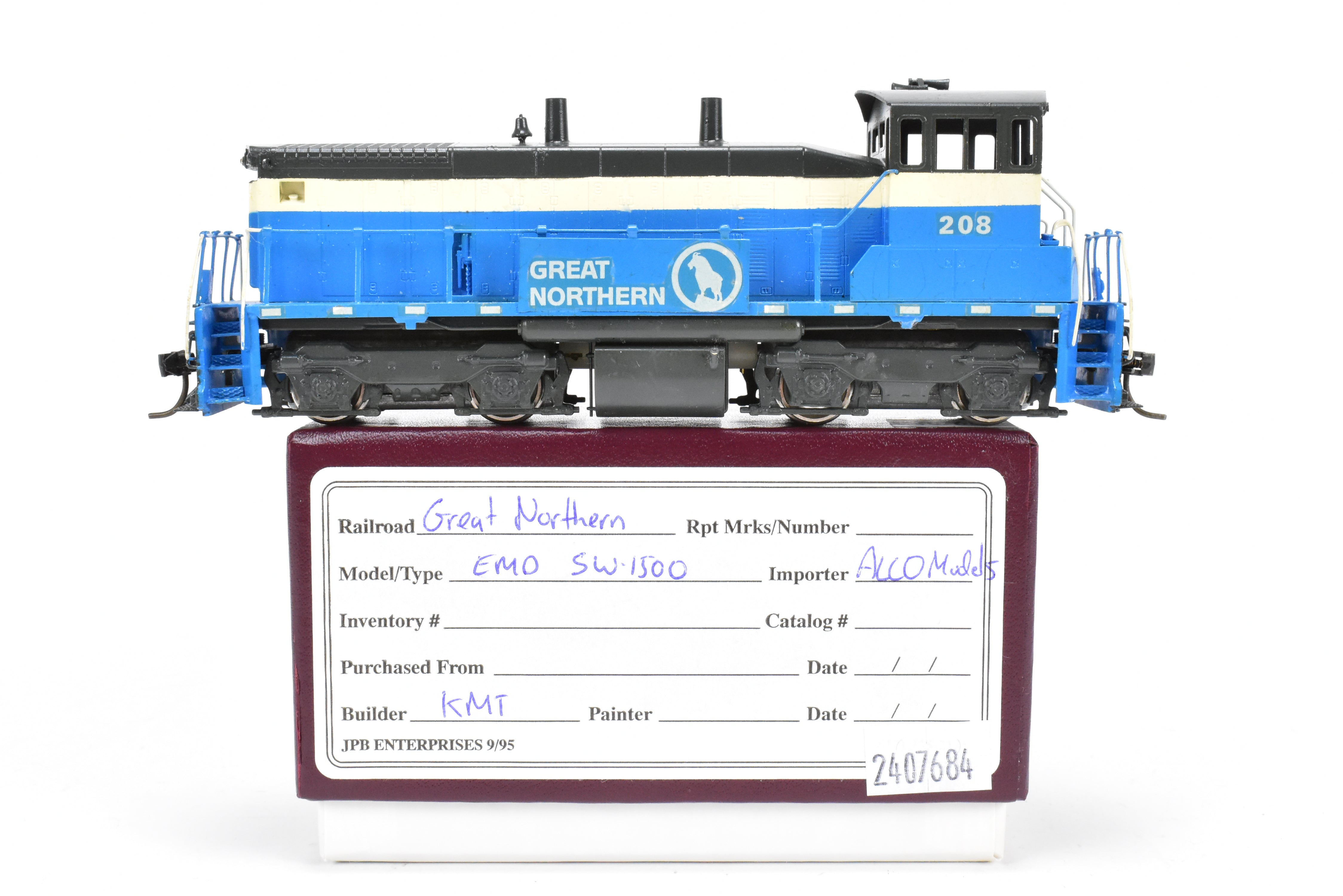 HO Scale Brass Alco GN EMD SW - 1500 Diesel Switcher with New REBOXX