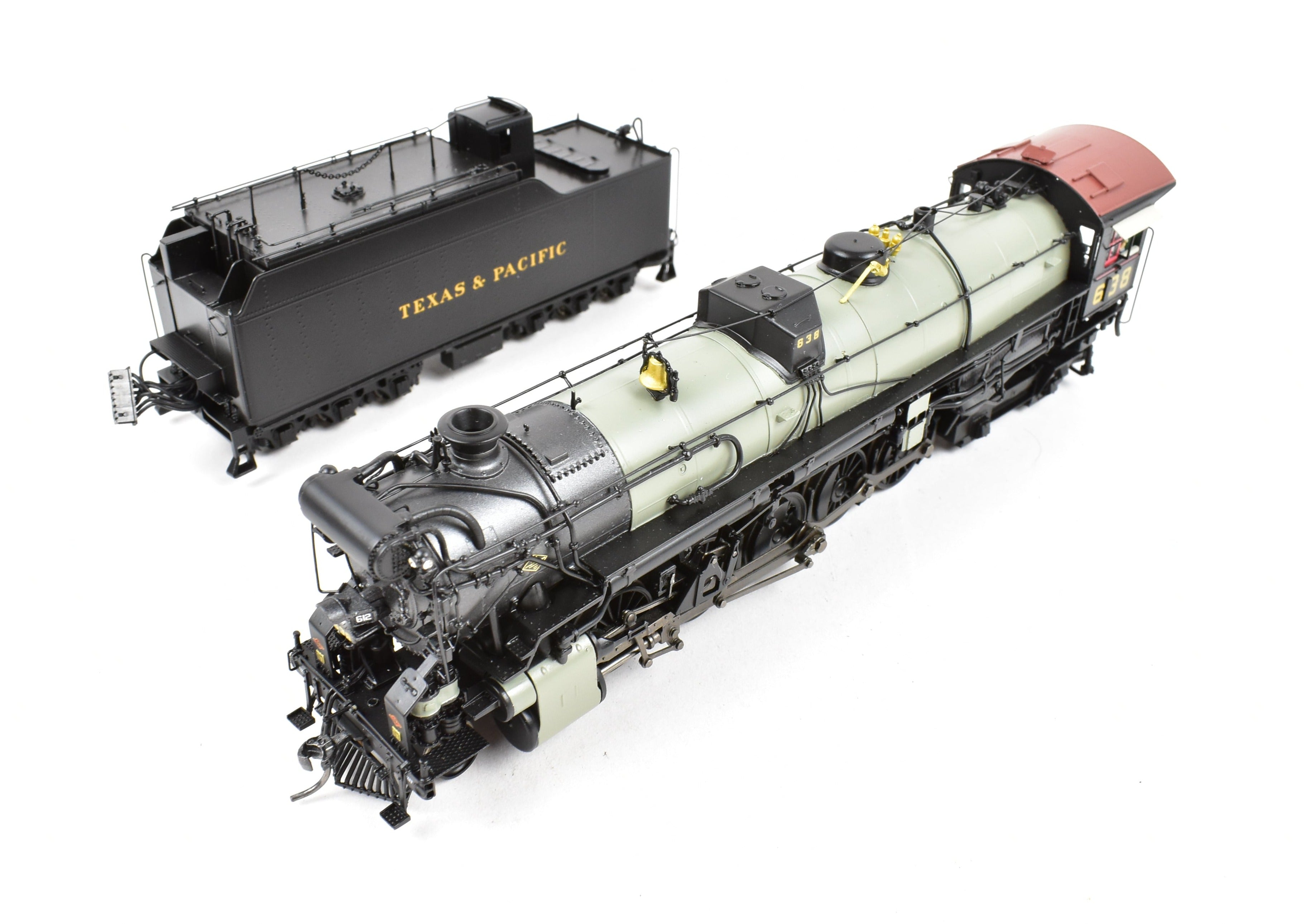 HO Scale Brass Hybrid BLI T&P 2-10-4 FP DCC & Sound Renumbered #638