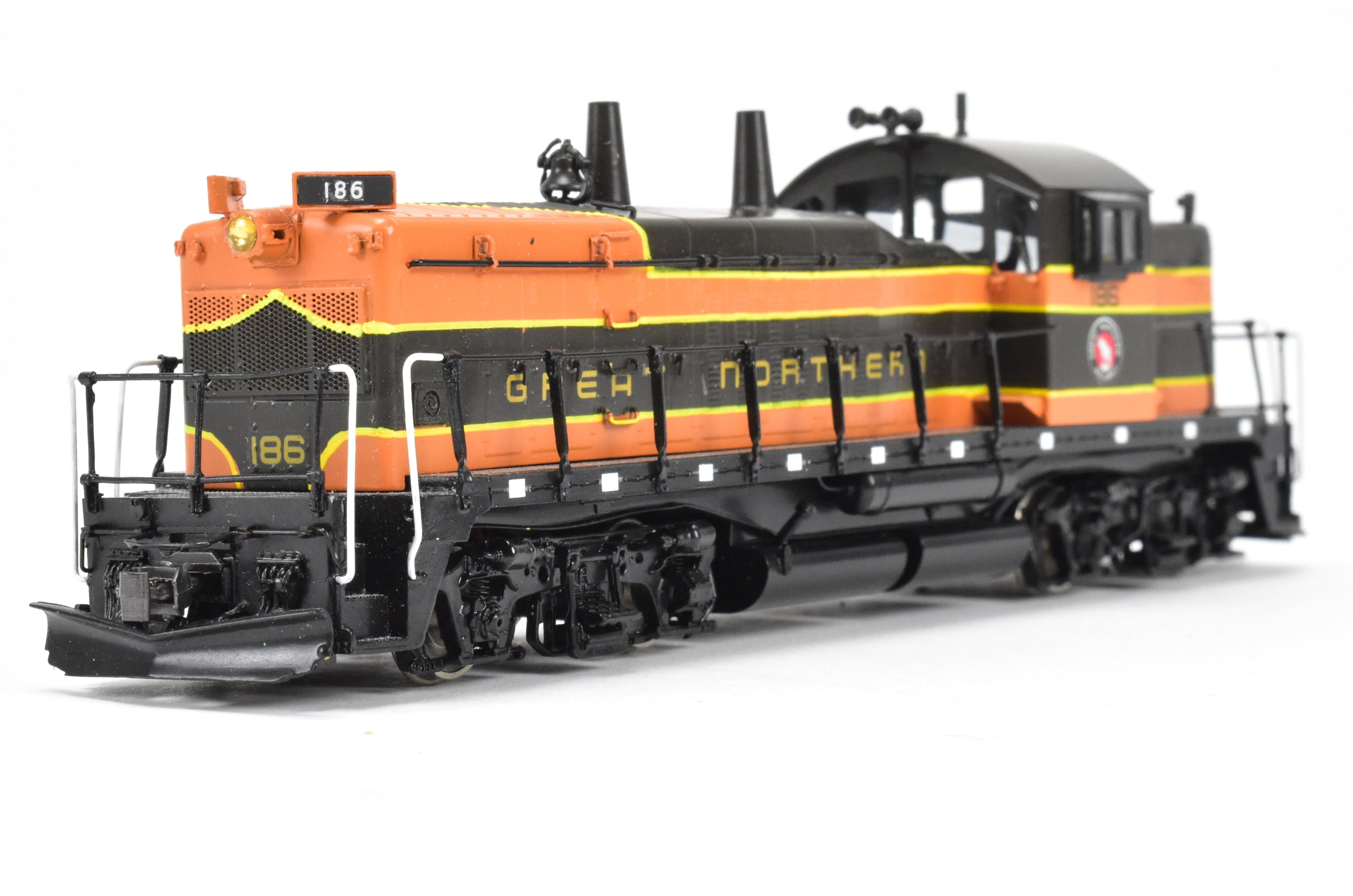 HO Scale Brass Model Train - Overland Models Inc. (OMI) Great Northern EMD NW - 5 Modernized Pro - Painted Locomotive No. 186