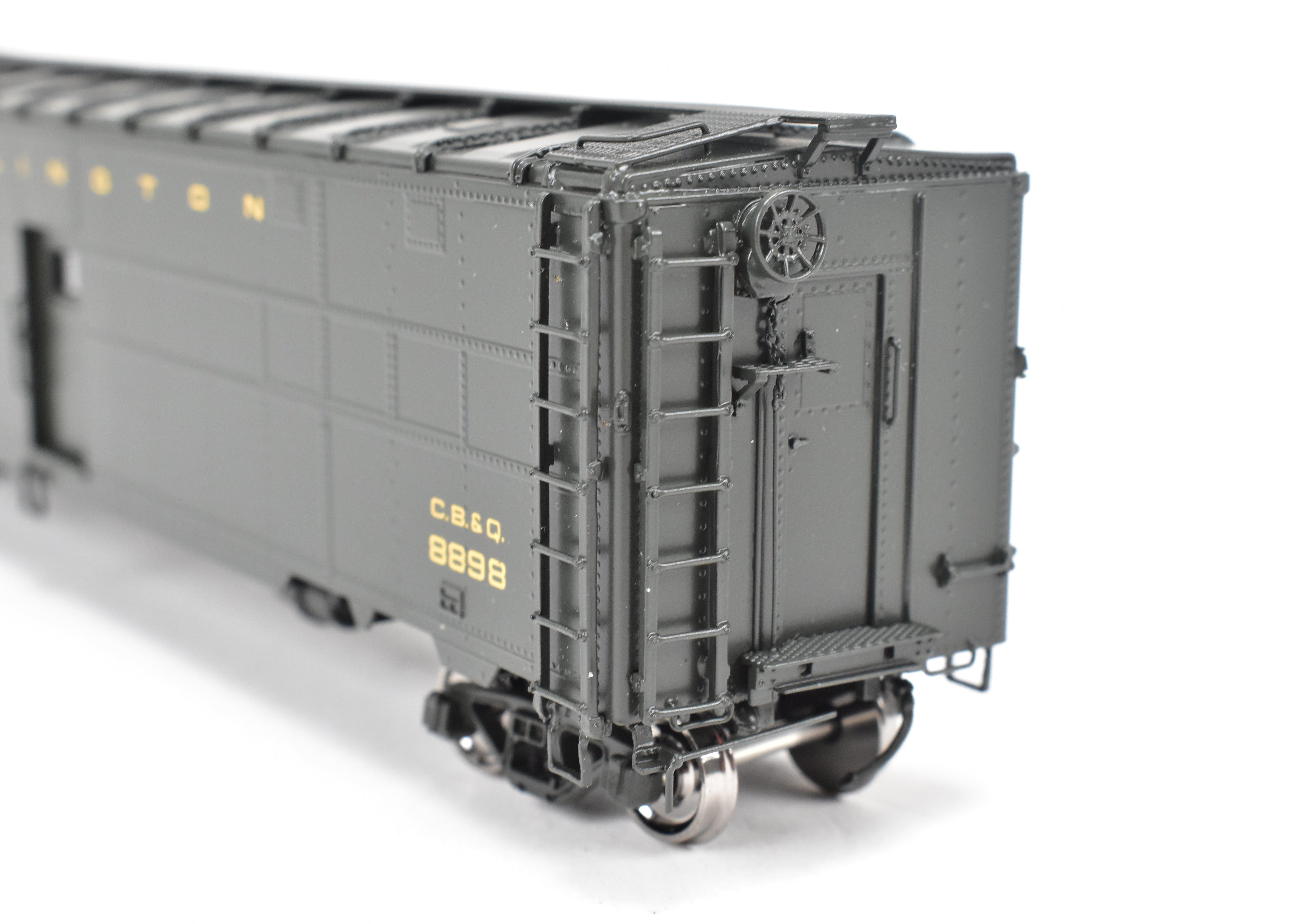 HO Brass Precision Scale Co. CB&Q Burlington Route BE-1 Express Car Factory Painted