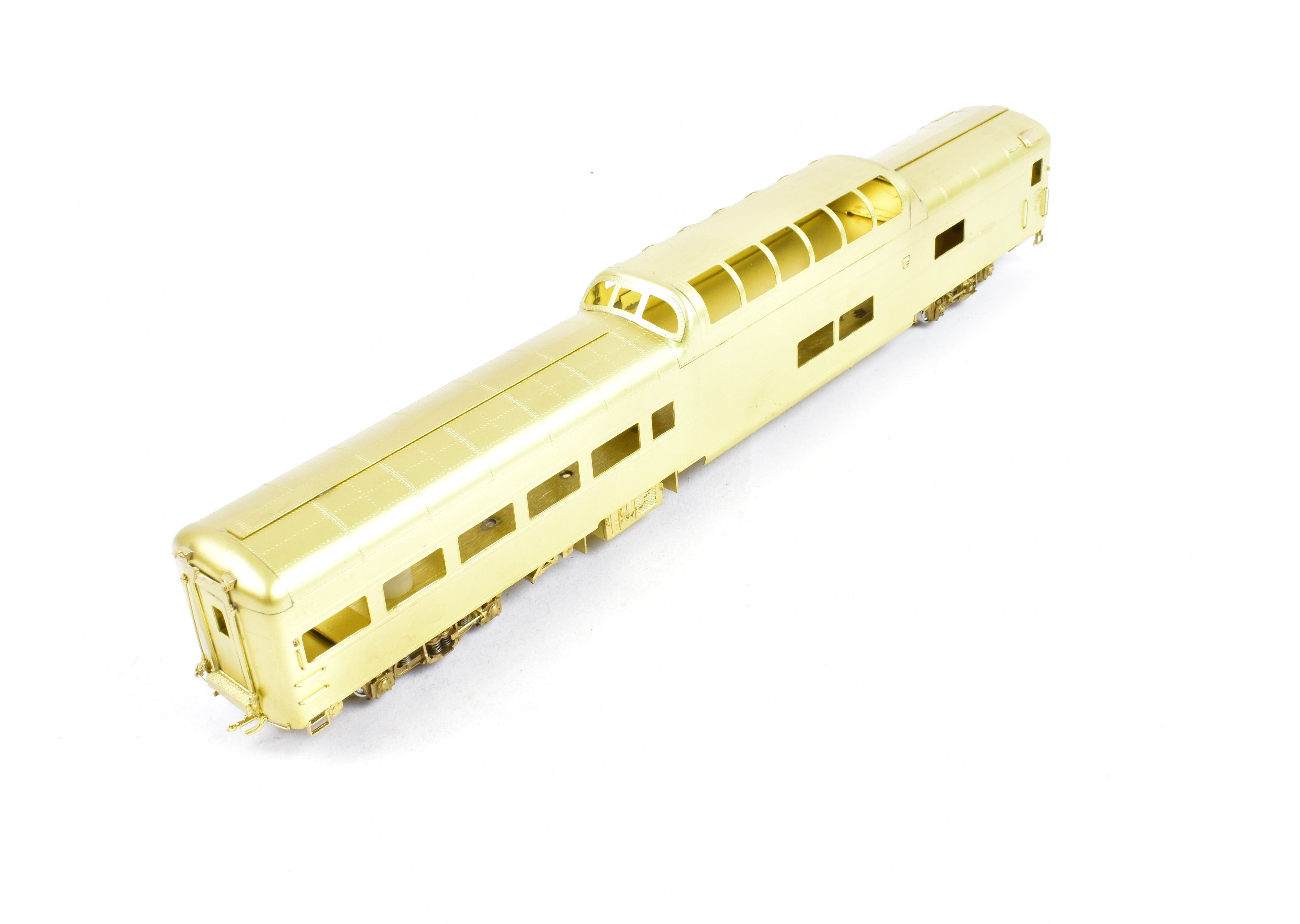 HO Scale Brass Model Train - Wasatch Model Co. Union Pacific 9000 Series Dome Lounge Observation Car Modified for Mid - Train Service