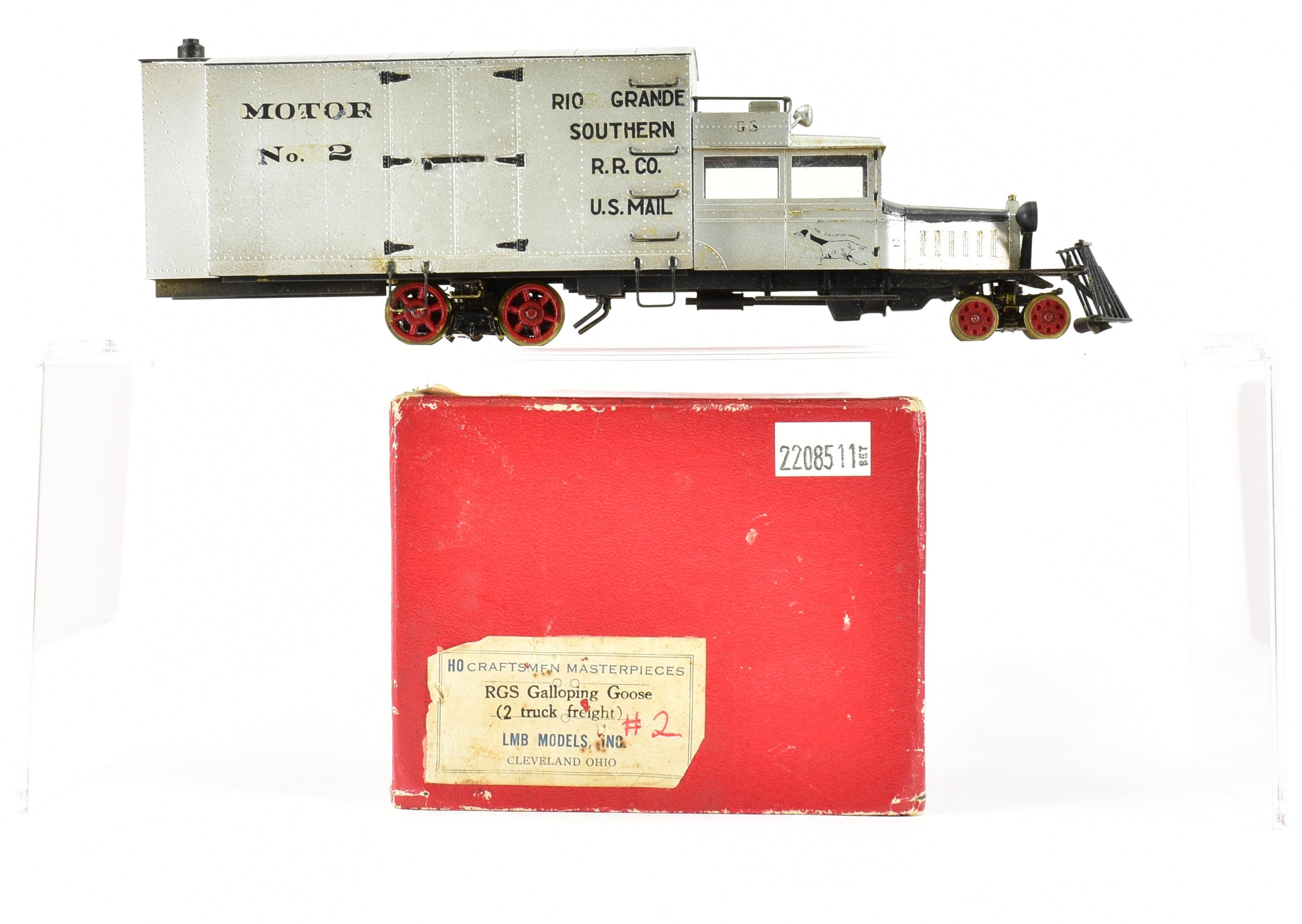 Custom Painted Rio Grande Southern Galloping Goose #2 - On3 Brass LMB Models RGS