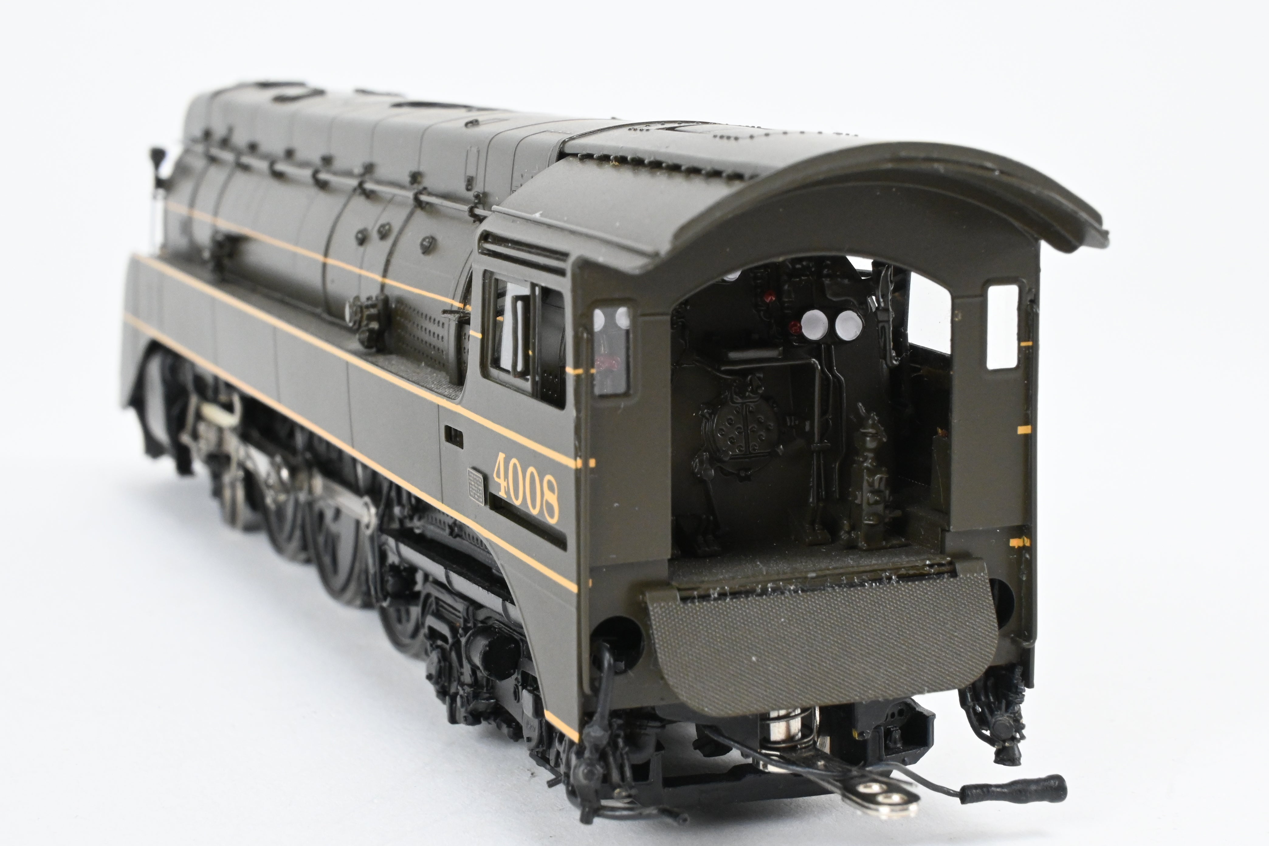 HO Brass Challenger Imports C&NW E-4 Streamlined 4-6-4 Coal Locomotive #4008