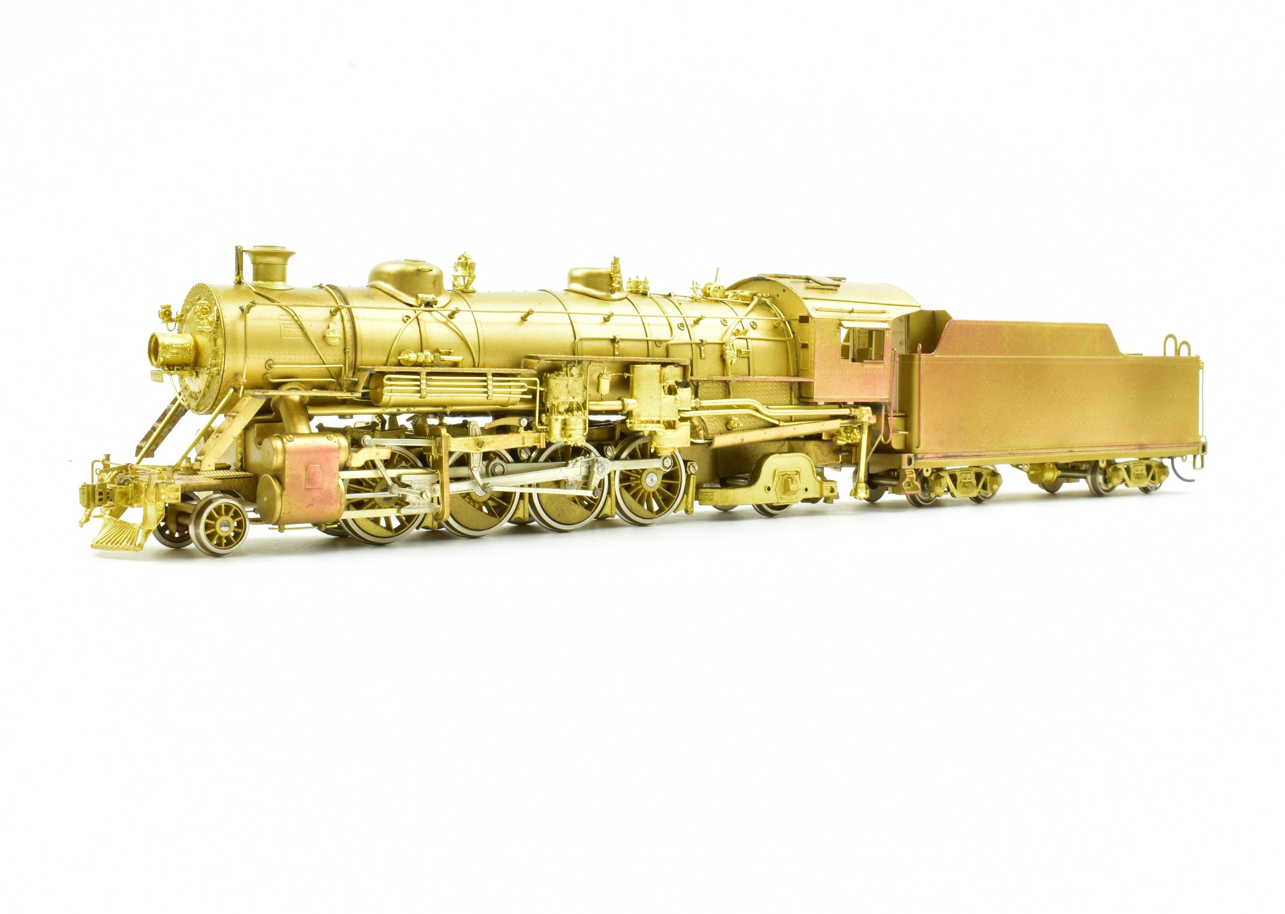 HO Scale Brass Key Imports Model of Nashville Chattanooga & St. Louis #650 2-8-2 Mikado Steam Locomotive