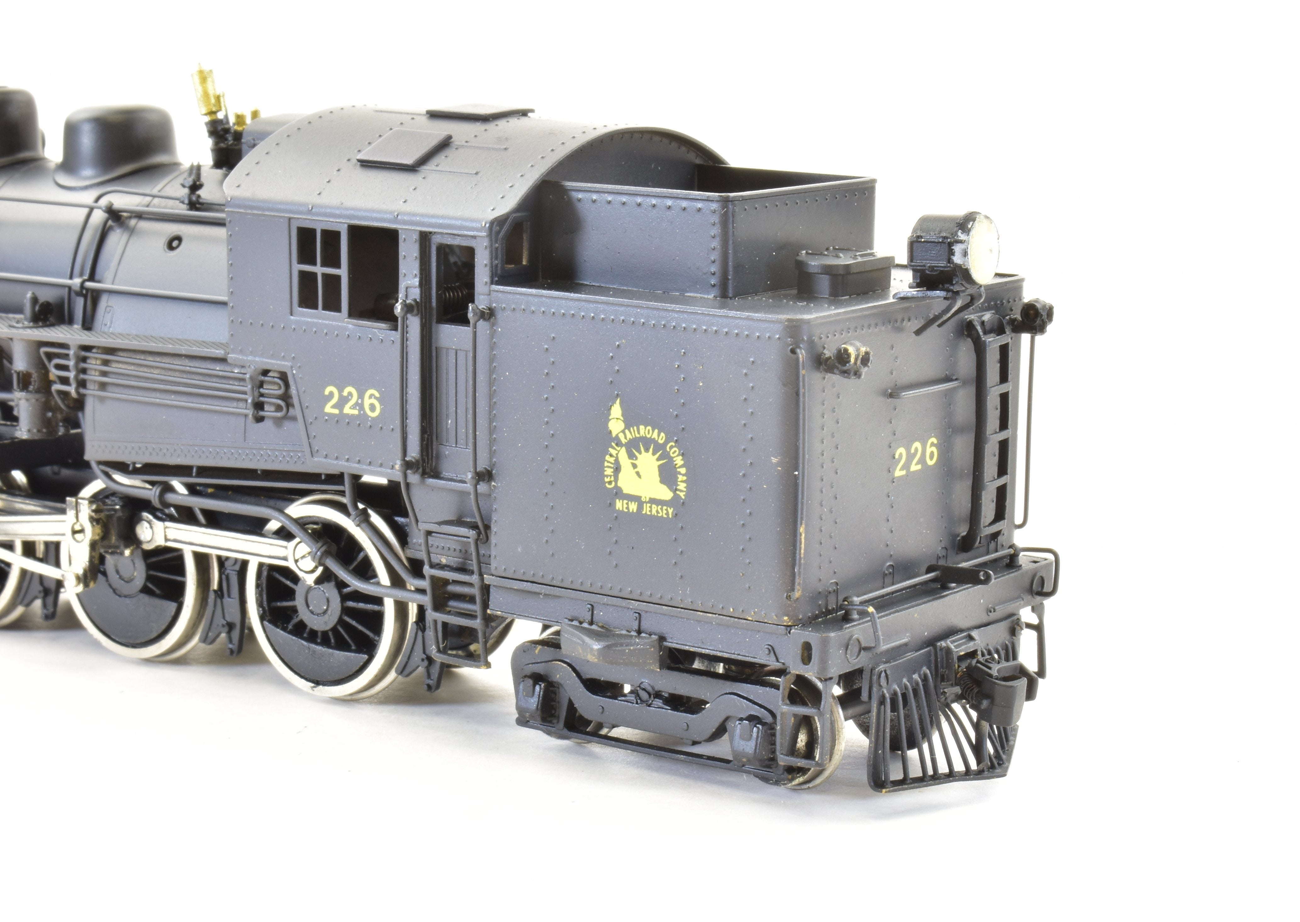 HO Scale Brass Model Train PFM - United CNJ - Central Railroad Of New Jersey 4-6-4T H-1S Custom Painted Locomotive