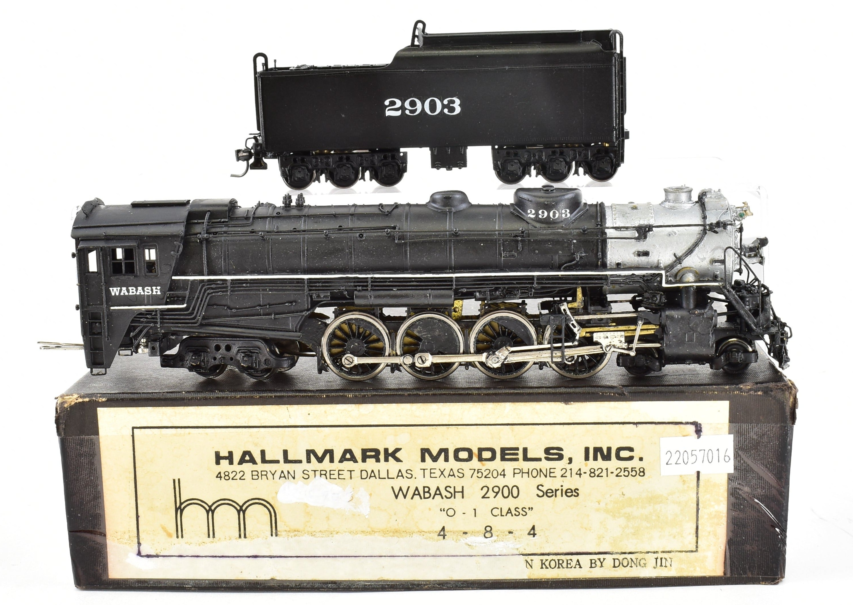 HO Brass Hallmark WAB - Wabash O - 1 Class 4 - 8 - 4 Custom Painted Locomotive #2903