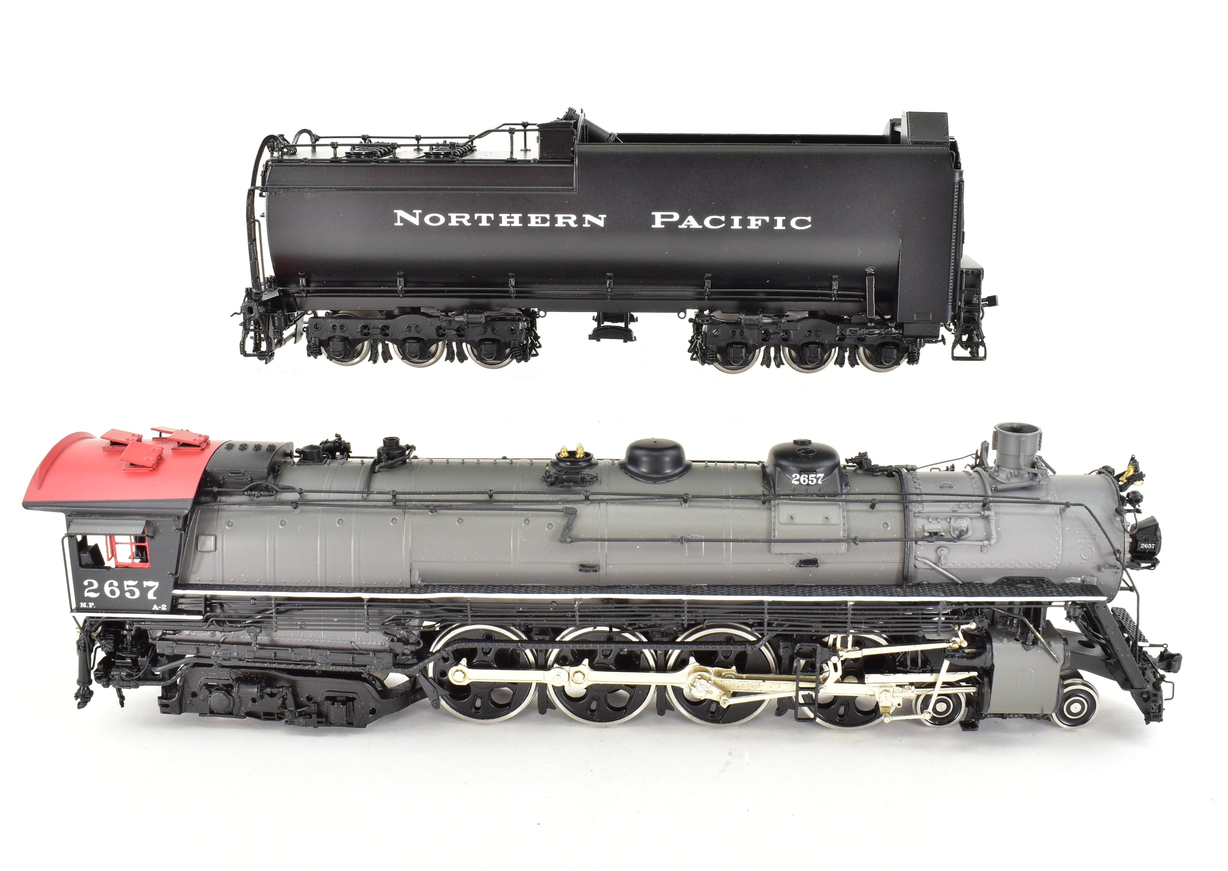 HO Scale Brass Model Train - W&R Enterprises NP Northern Pacific Class A-2 4-8-4 Limited Edition No. 3 with TCS DCC & Sound System