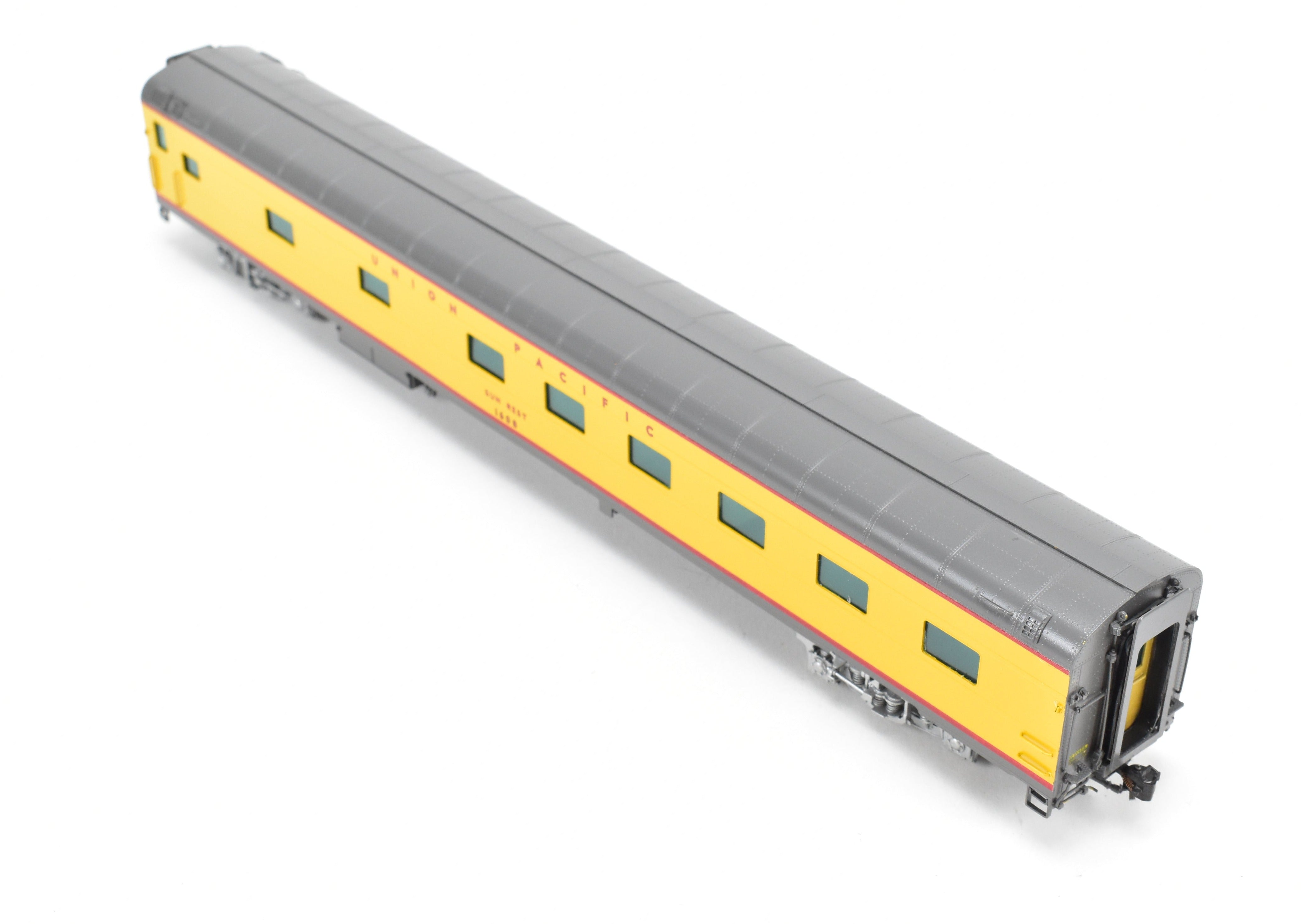 HO Scale Brass Model Train - Union Pacific Sun Series 11 - Bedroom Sleeper Car C/P #1608 by Wasatch Model Co.