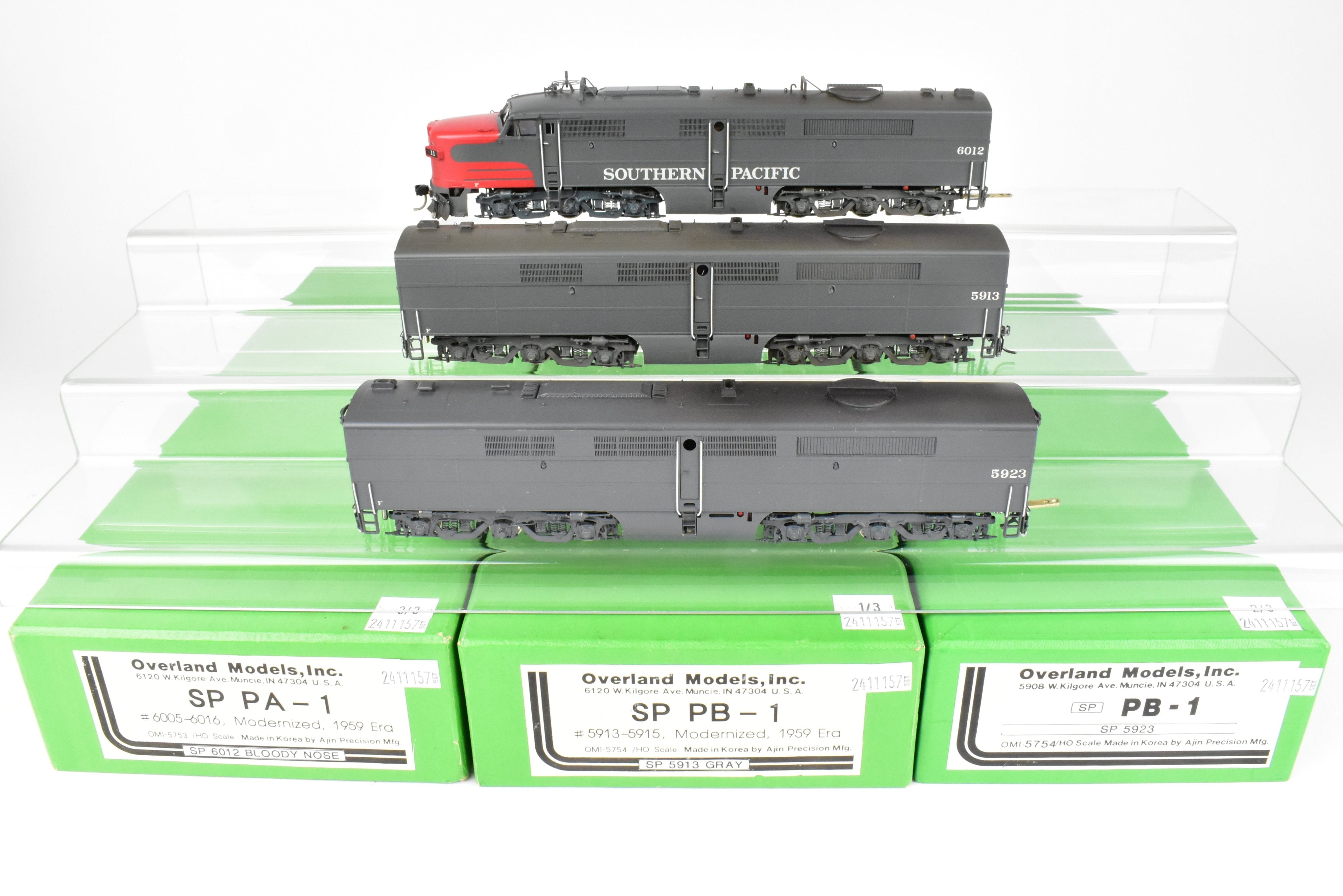 HO Brass OMI - Overland Models Inc. SP Southern Pacific ALCO 3-Unit Set w/ DCC & Sound