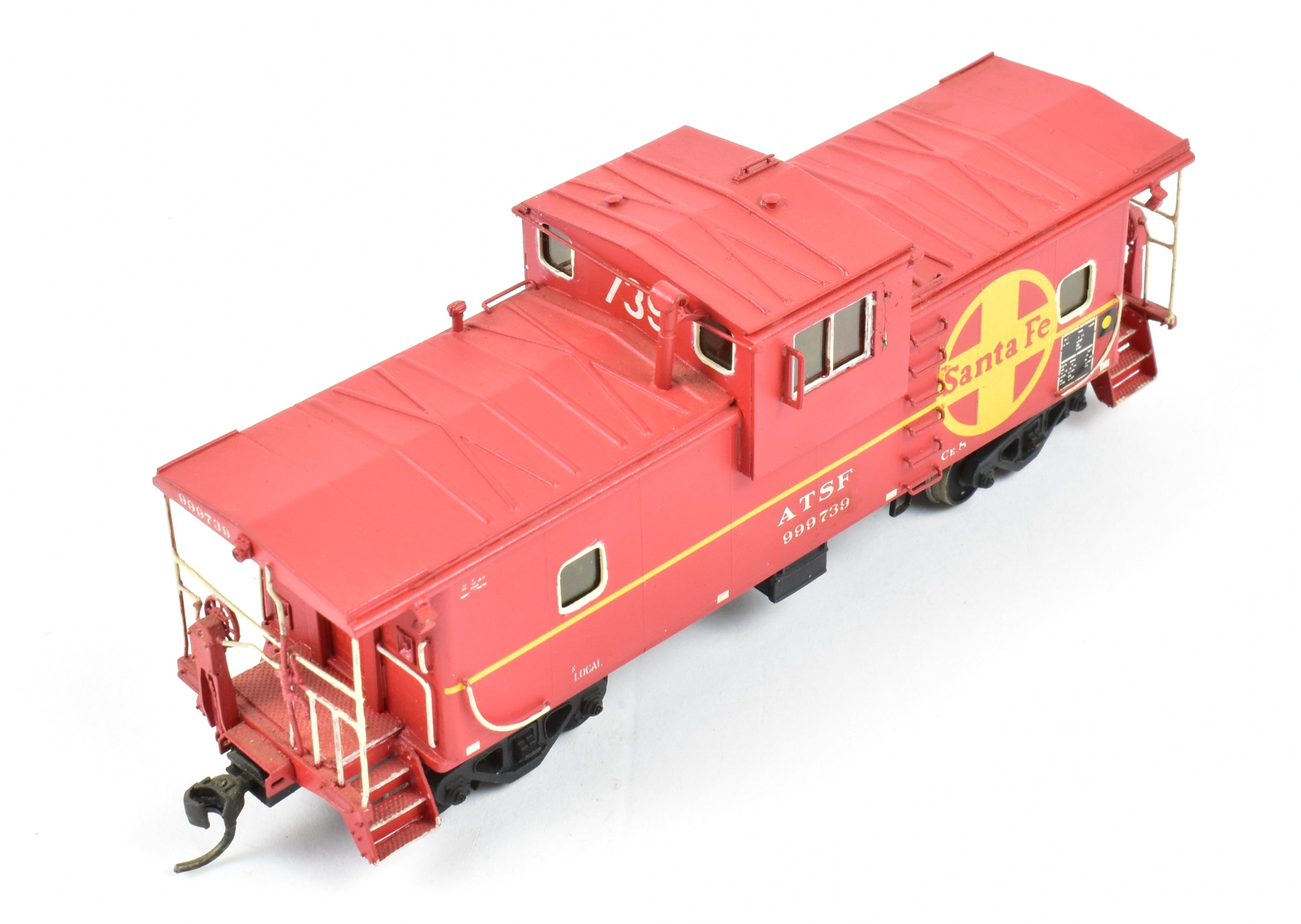 HO Scale Brass OMI - Overland Models, Inc. AT&SF - Santa Fe Wide-Vision Ce-6 and Ce-8 Caboose Model with CP No. 999730