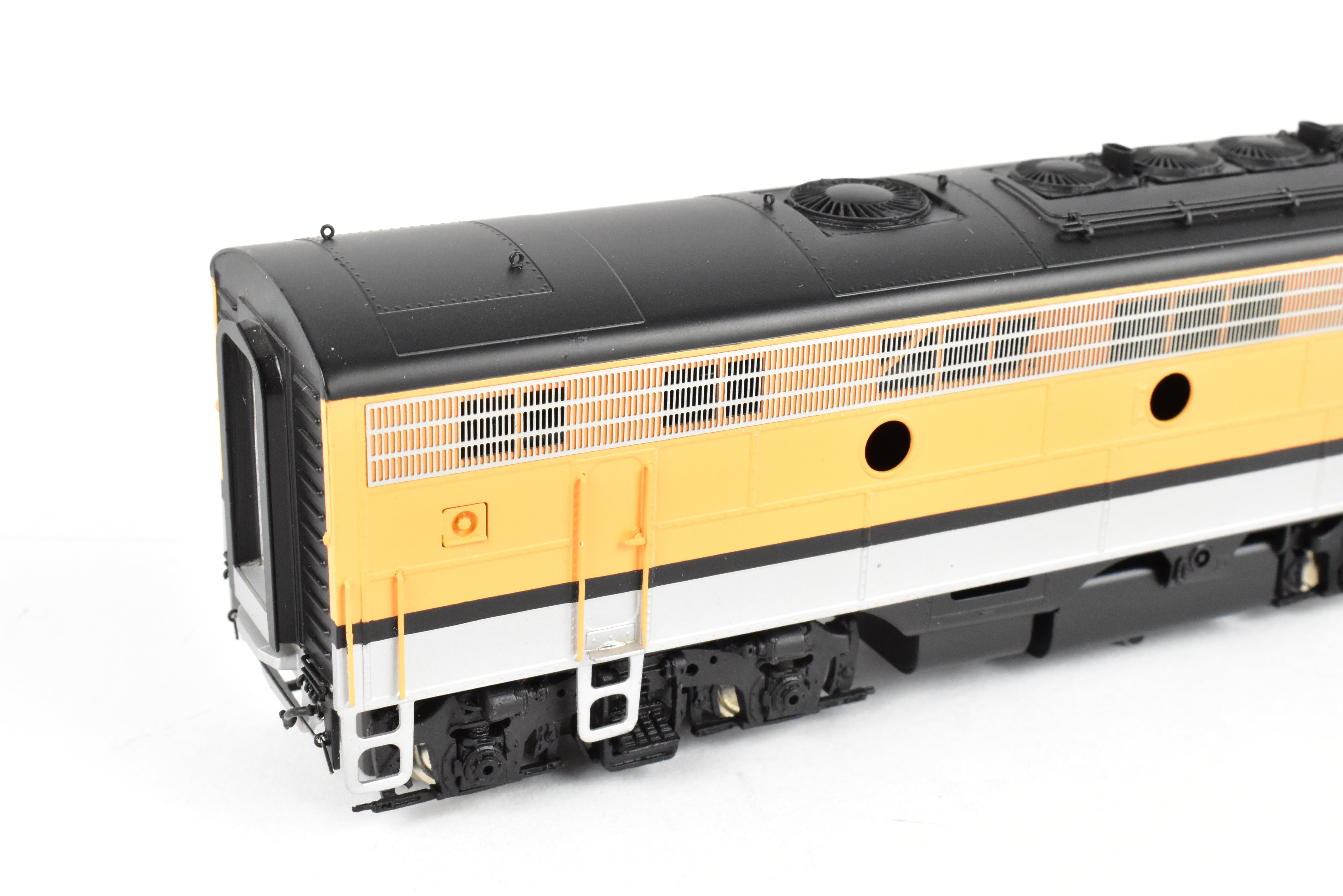HO Scale Brass Model Train - Oriental Limited D&RGW Rio Grande EMD F9 A/B/B Set with 1750 HP Each and Factory Painted Finish
