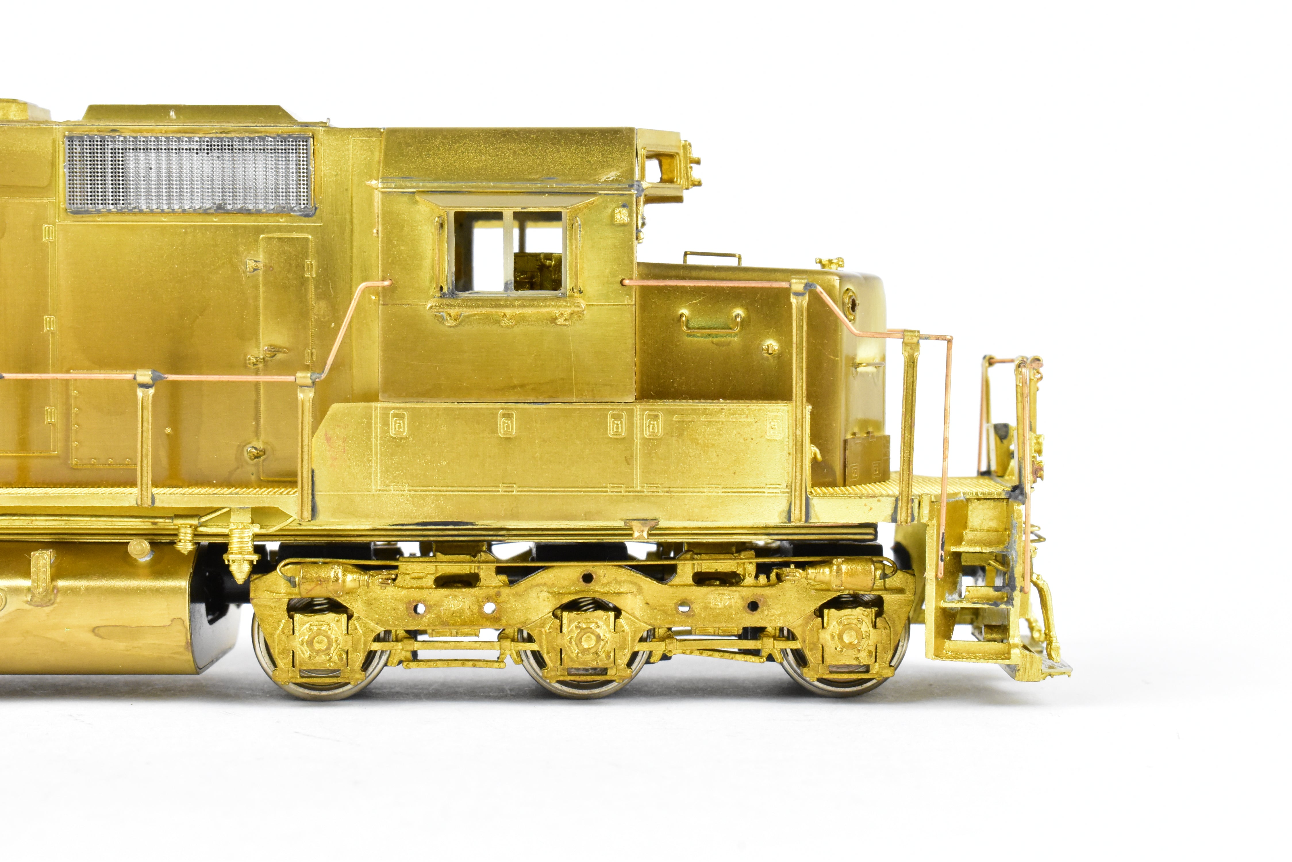 HO Scale Brass Locomotive Model by Overland Models Inc. (OMI) - EMD SD40 without Dynamic Brakes and with High Mounted Brake Cylinders for Various Railroads
