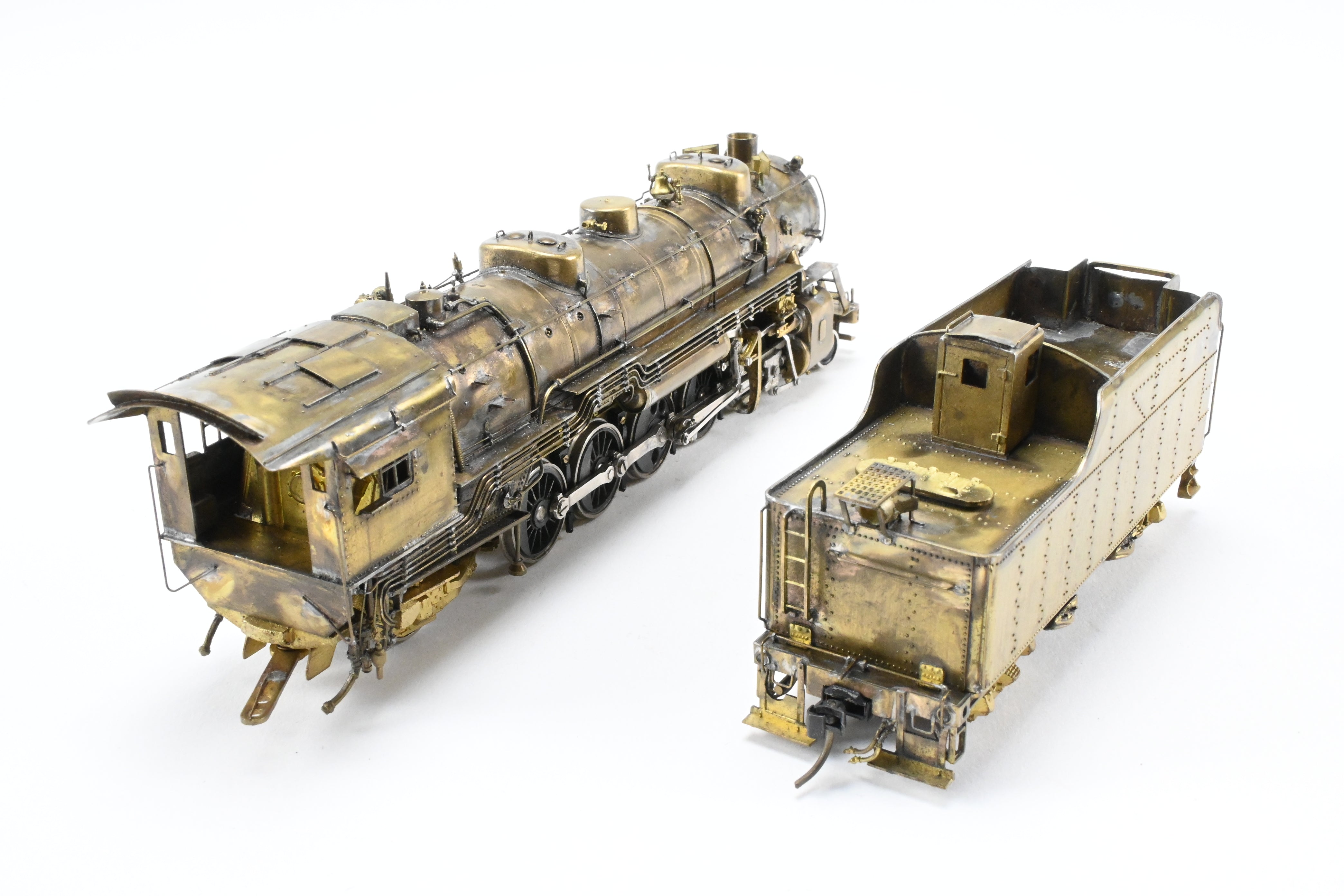 HO Scale Custom-Made Brass Model of Joe G. Collias Scratch-Built Missouri Pacific 2-10-2 Locomotive No. 1718 (Formerly Wabash)